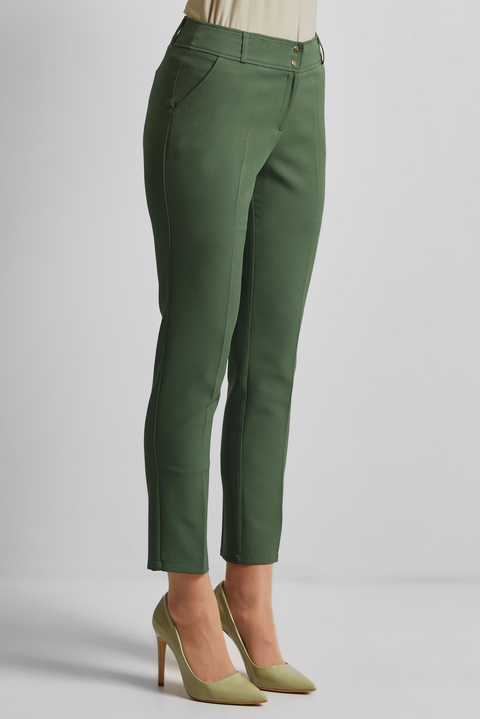 Tesettür giyim YEŞİL DAR PAÇA PANTOLON 70854