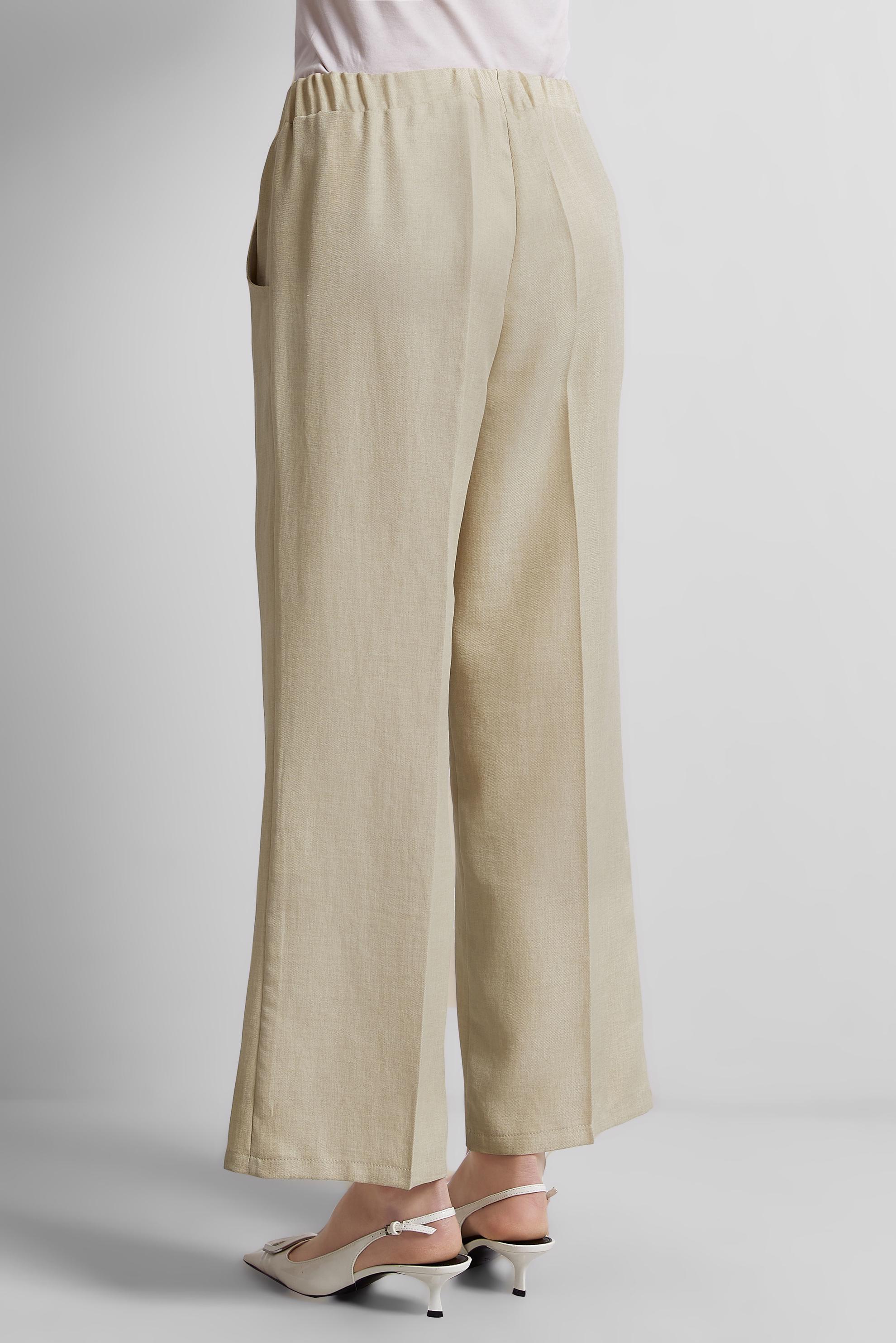 Tesettür giyim BEJ BELİ LASTİKLİ PANTOLON 70855