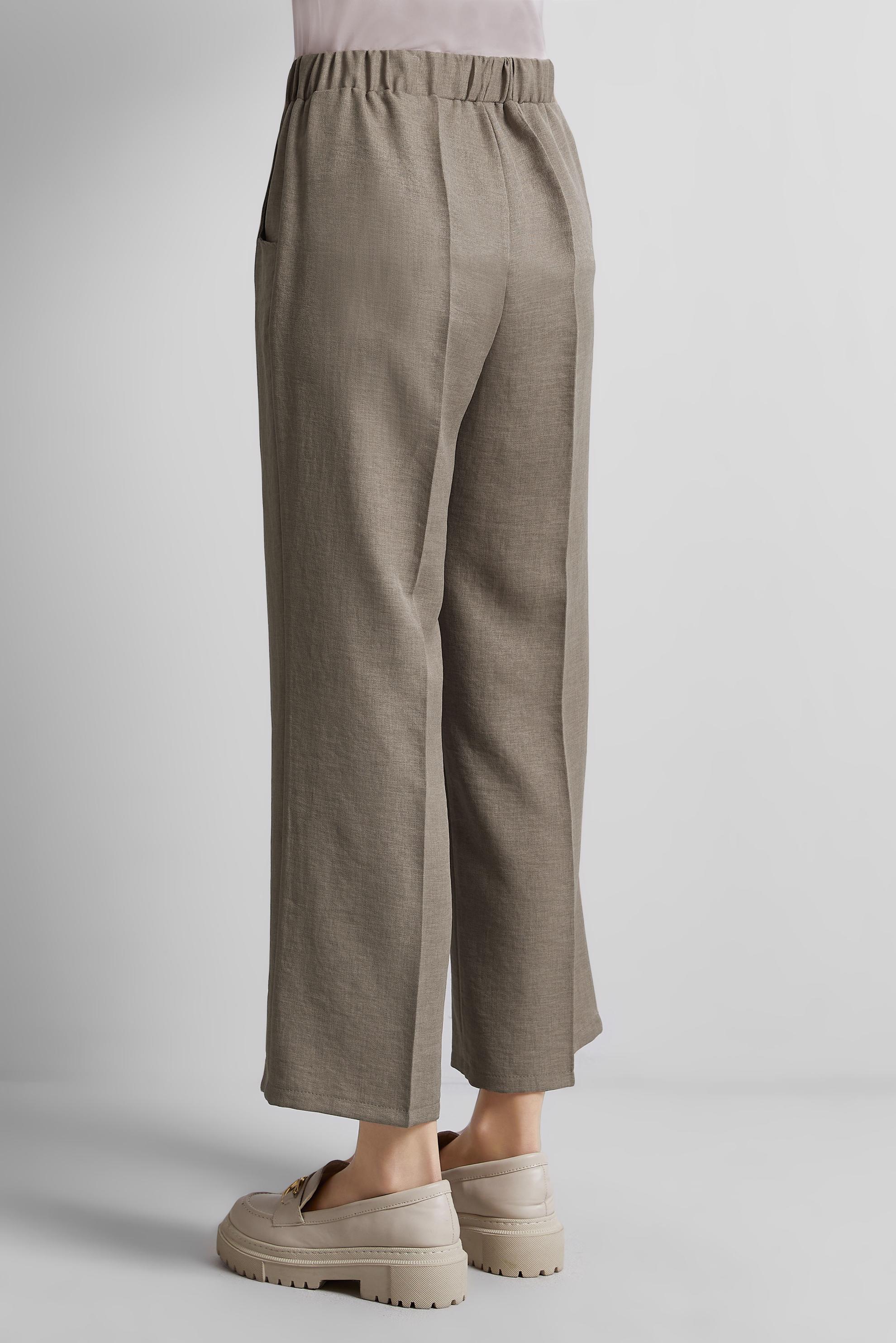 Tesettür giyim VİZON BELİ LASTİKLİ PANTOLON 70855