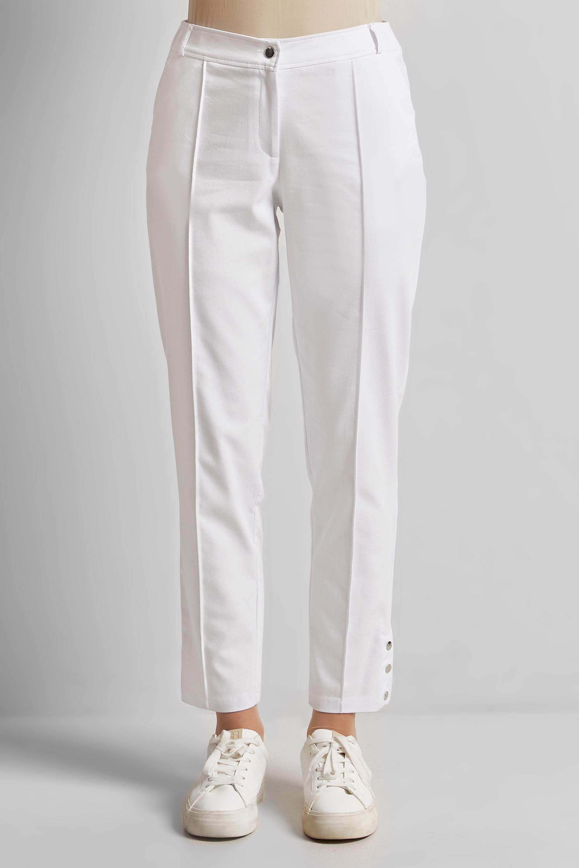 Tesettür giyim BEYAZ DÜZ PAÇA PANTOLON 70856