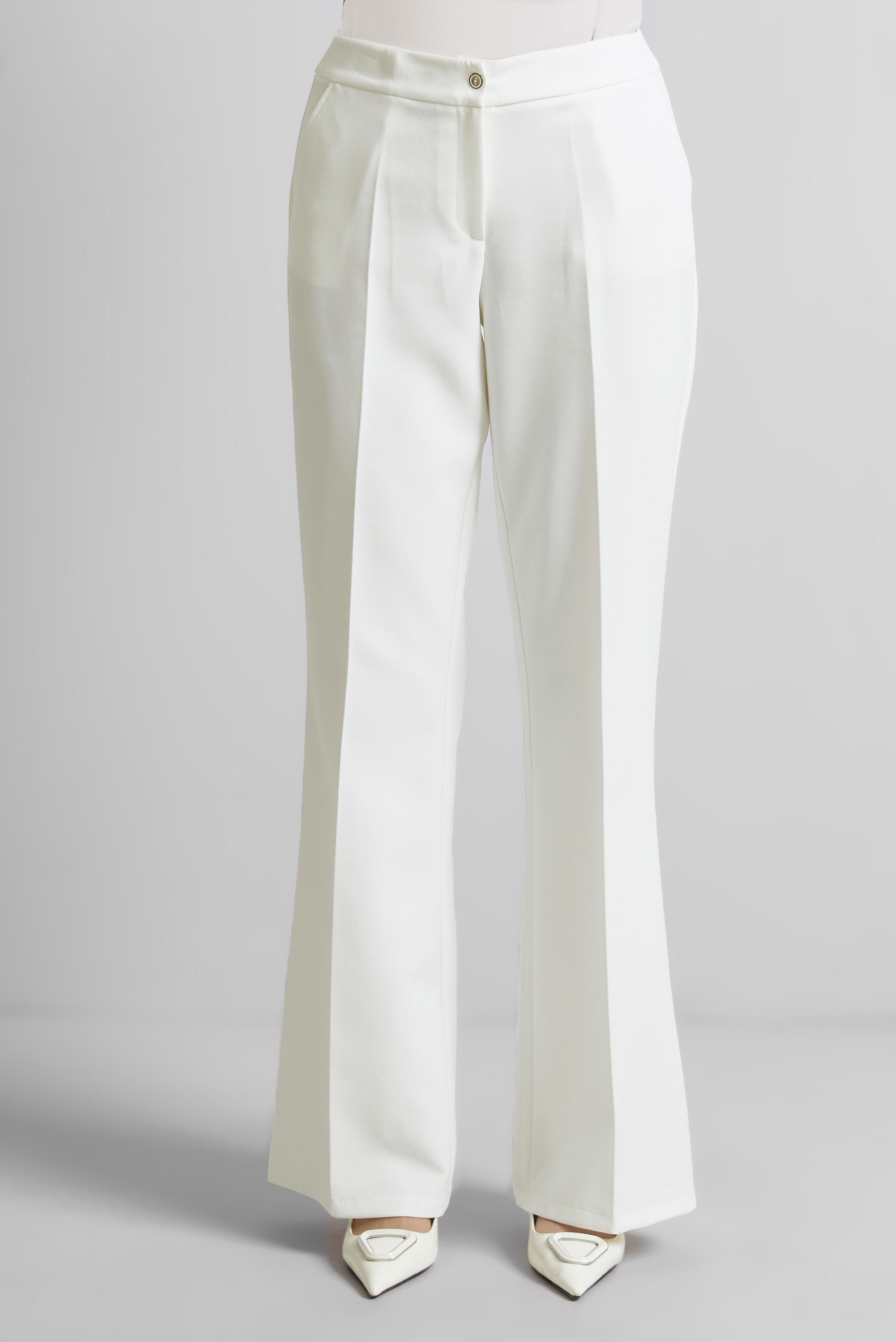 Tesettür giyim BEYAZ İSPANYOL PAÇA PANTOLON 70860