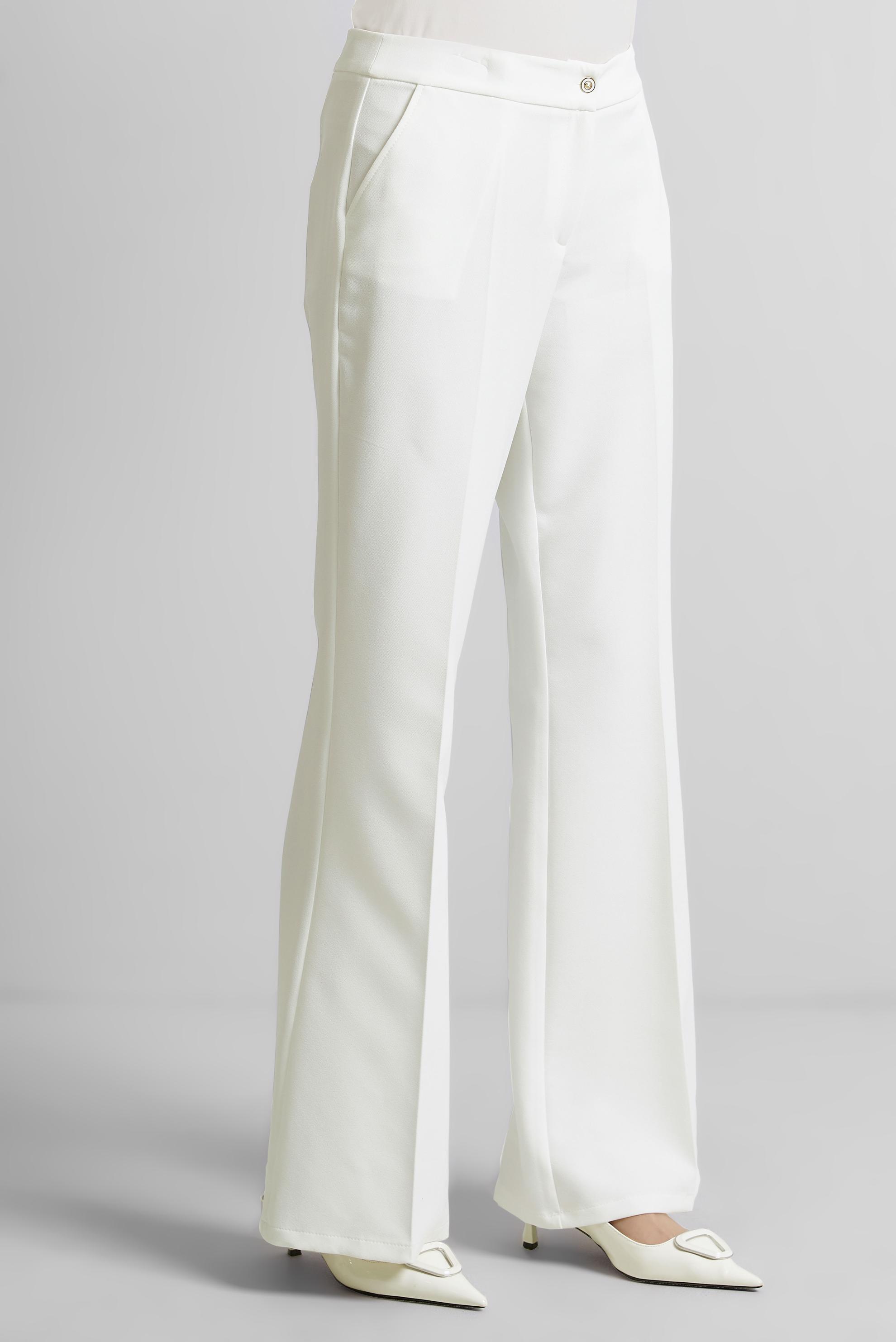 Tesettür giyim BEYAZ İSPANYOL PAÇA PANTOLON 70860