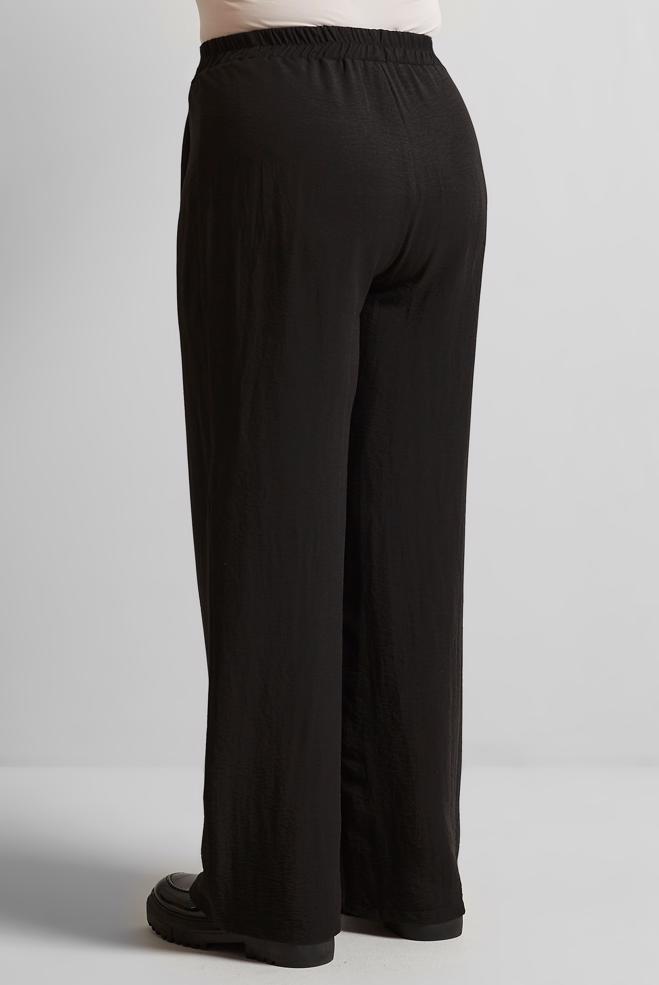 Tesettür giyim SİYAH GENİŞ PAÇA BÜYÜK BEDEN PANTOLON 70861 - ALVİNA