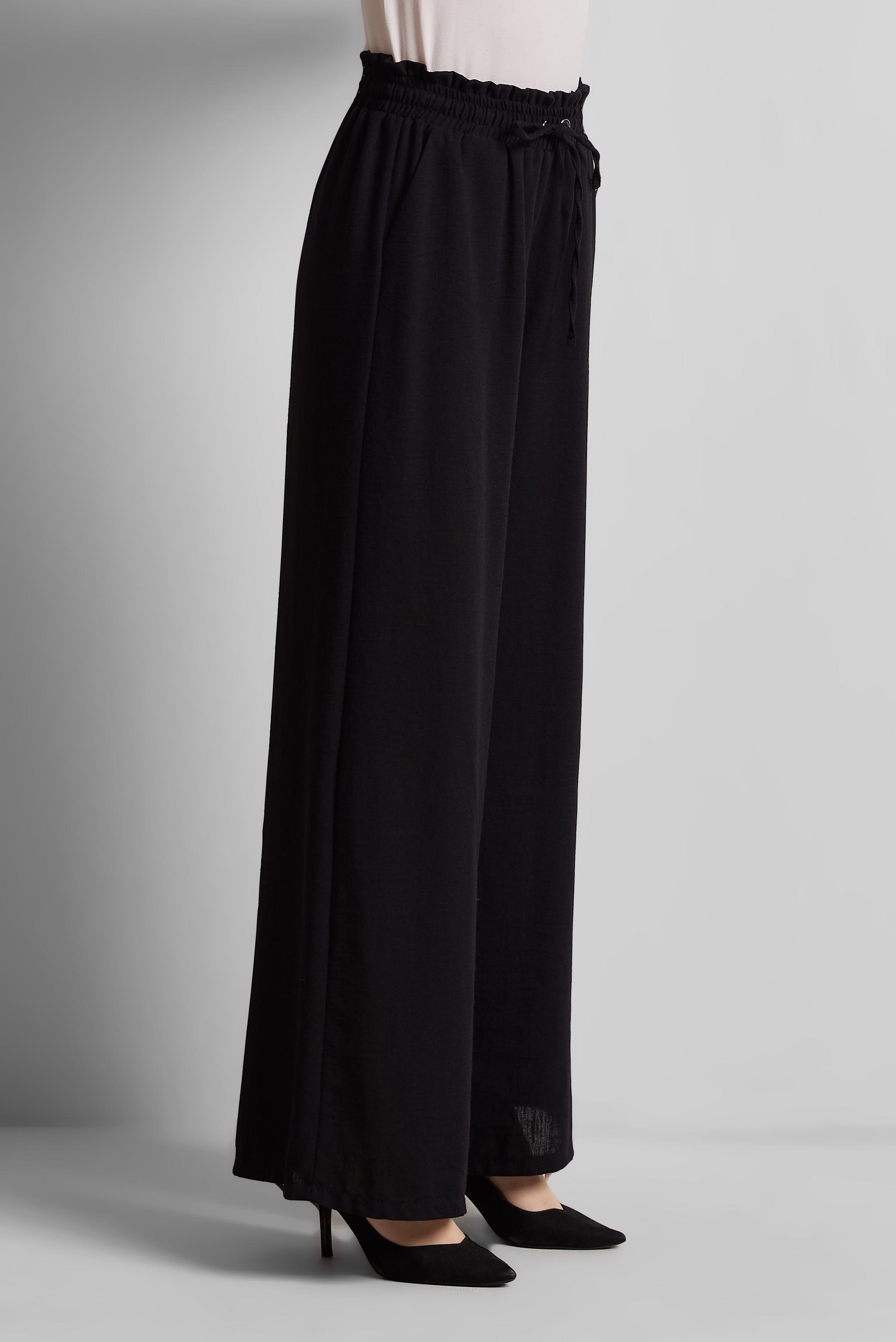 Tesettür giyim SİYAH GENİŞ PAÇA PANTOLON 70863