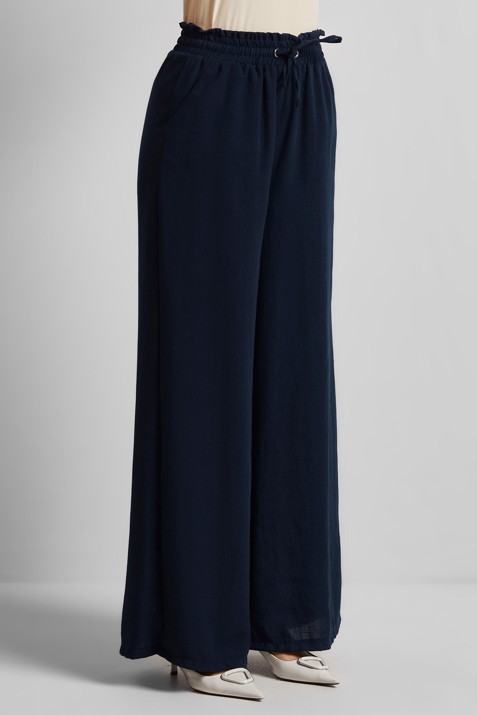 Tesettür giyim LACİVERT GENİŞ PAÇA PANTOLON 70863