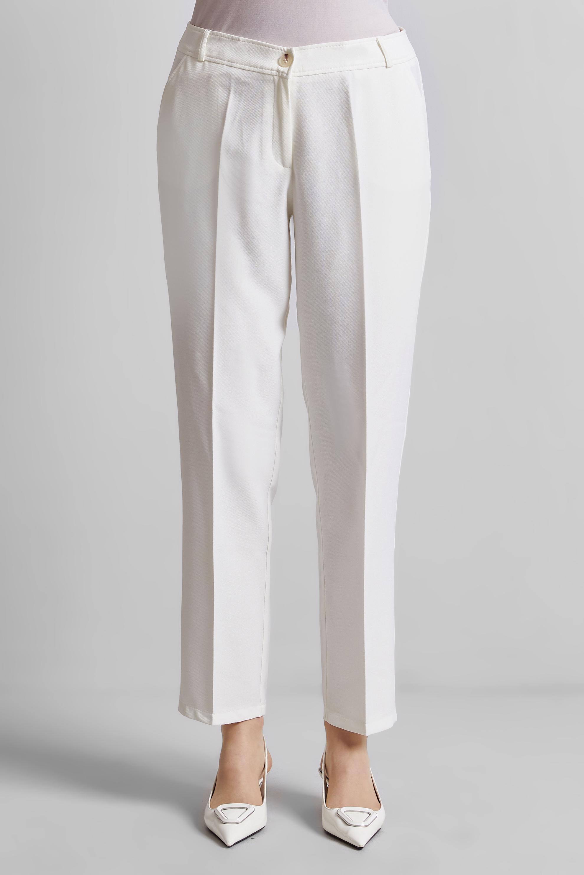 Tesettür giyim BEYAZ BORU PAÇA PANTOLON 70864