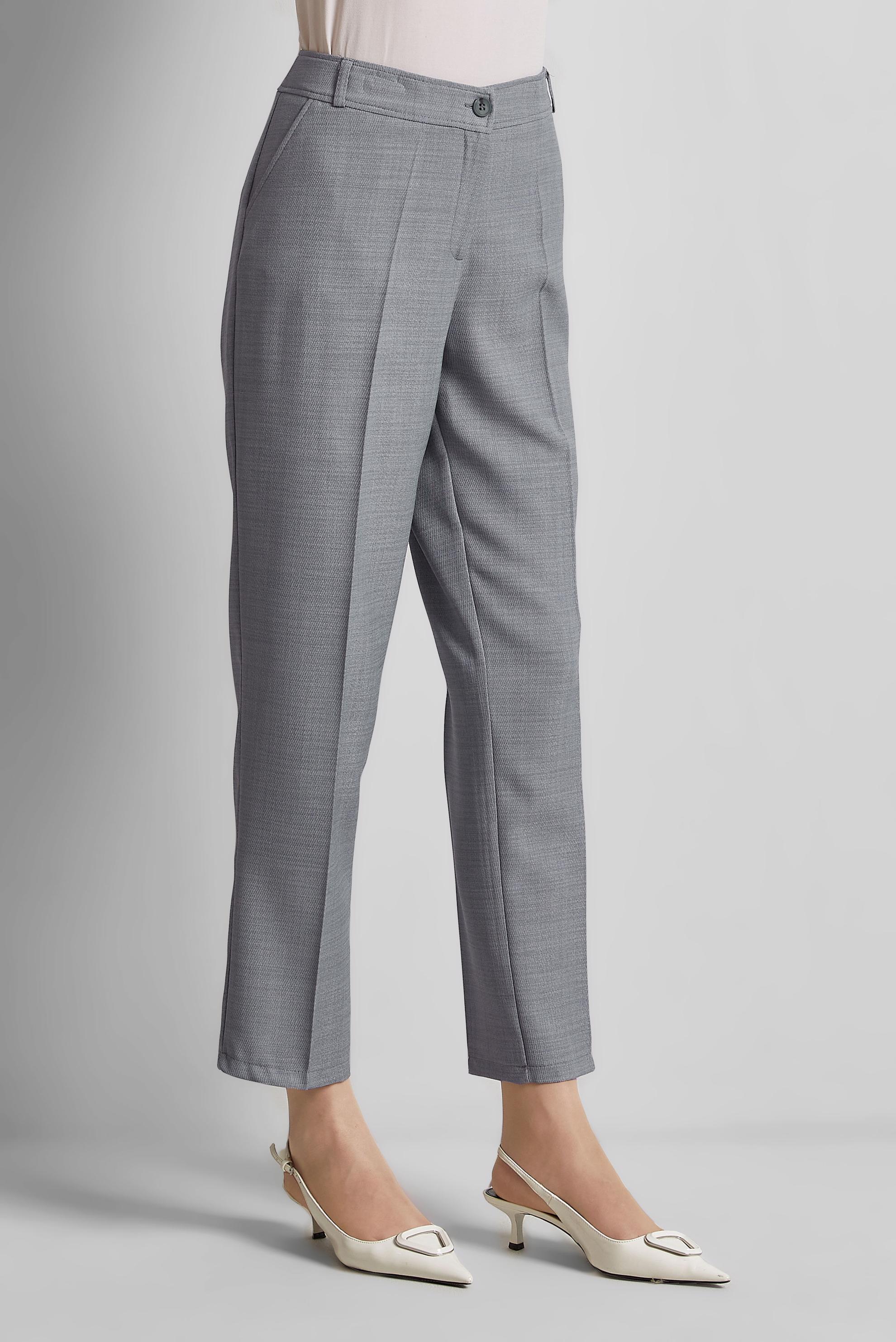 Tesettür giyim GRİ BORU PAÇA PANTOLON 70864