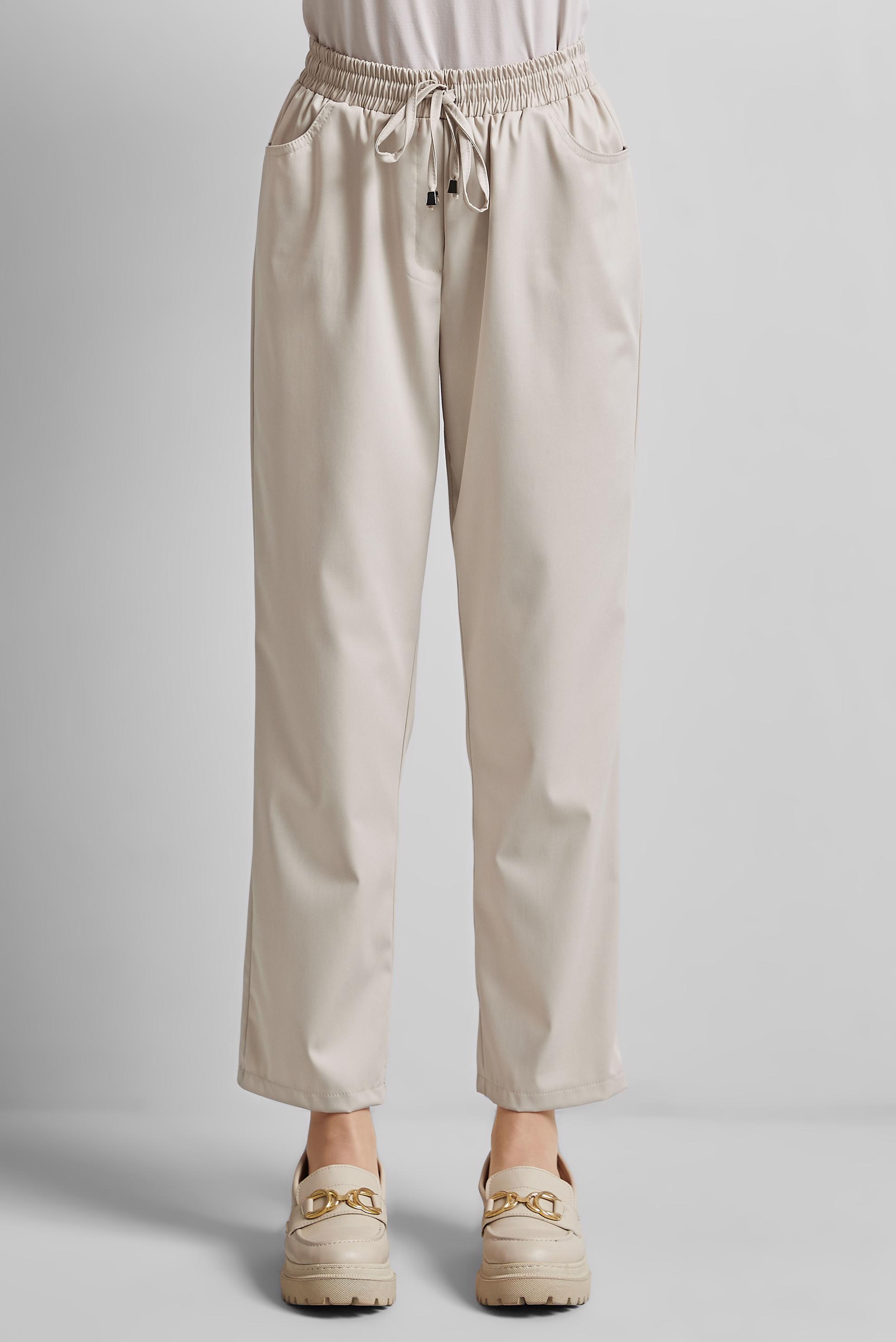 Tesettür giyim BEJ BELİ LASTİKLİ PANTOLON 70866