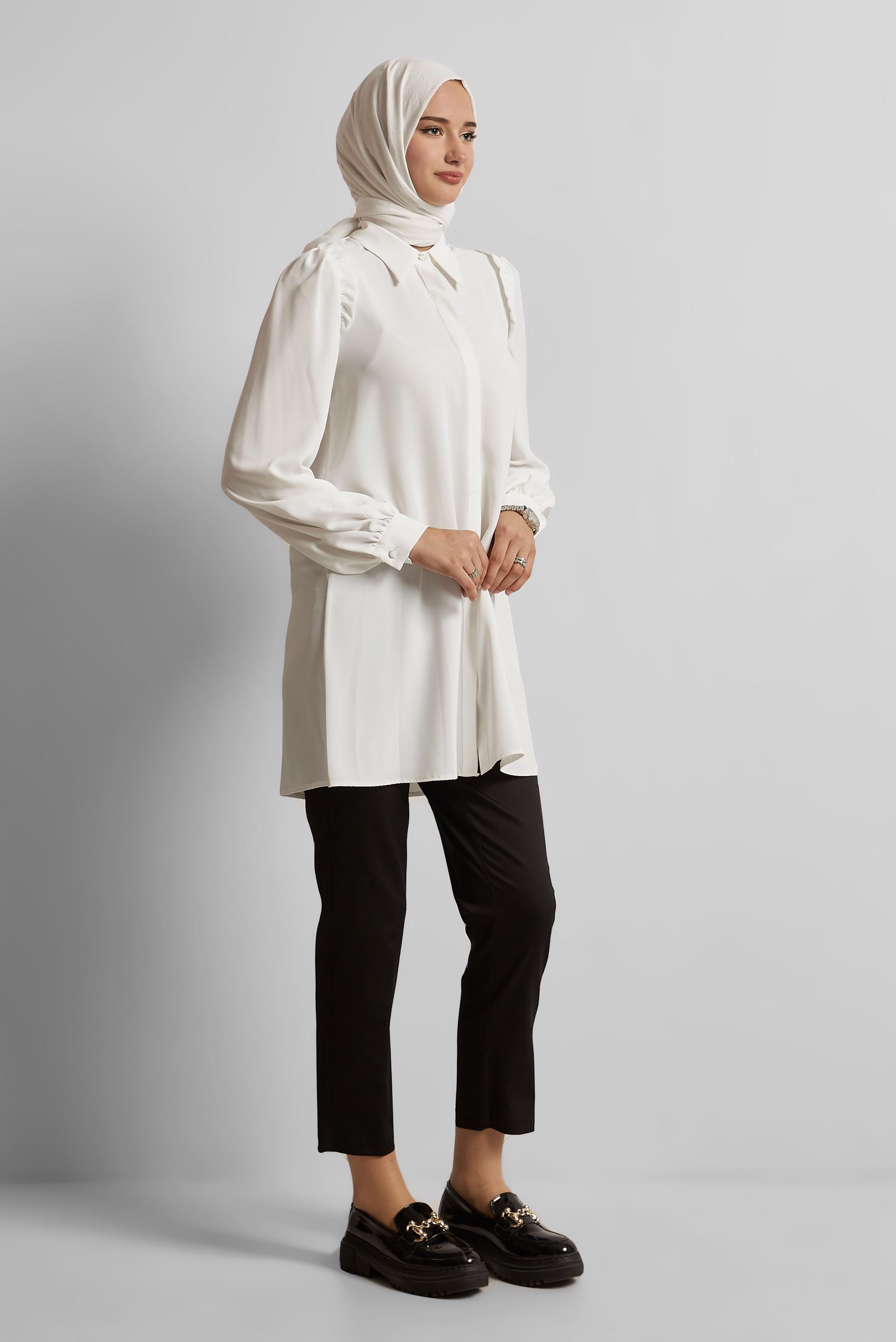 Tesettür giyim SİYAH DAR PAÇA PANTOLON 70868 