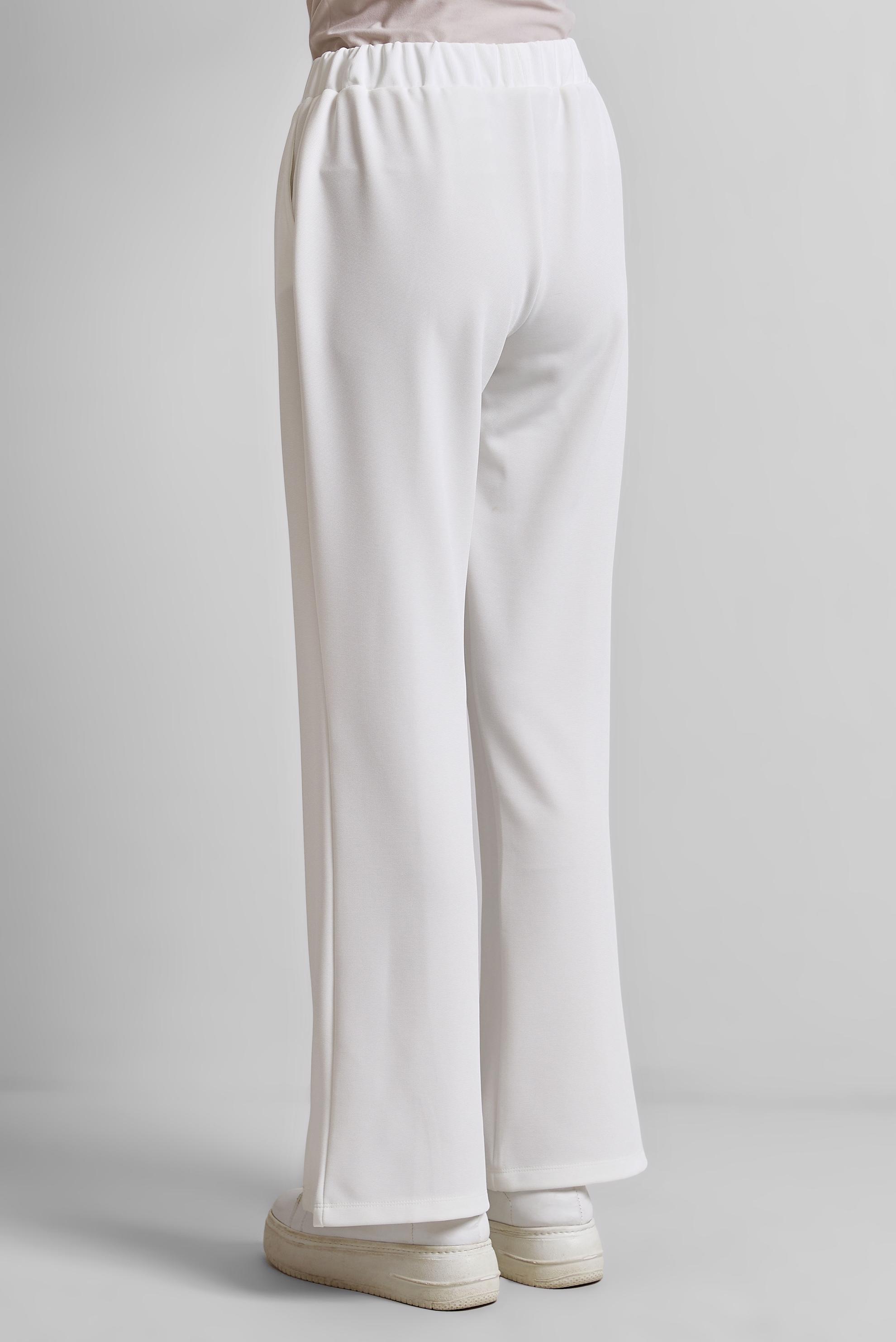 Tesettür giyim BEYAZ YIRTMAÇ DETAYLI PANTOLON 70869