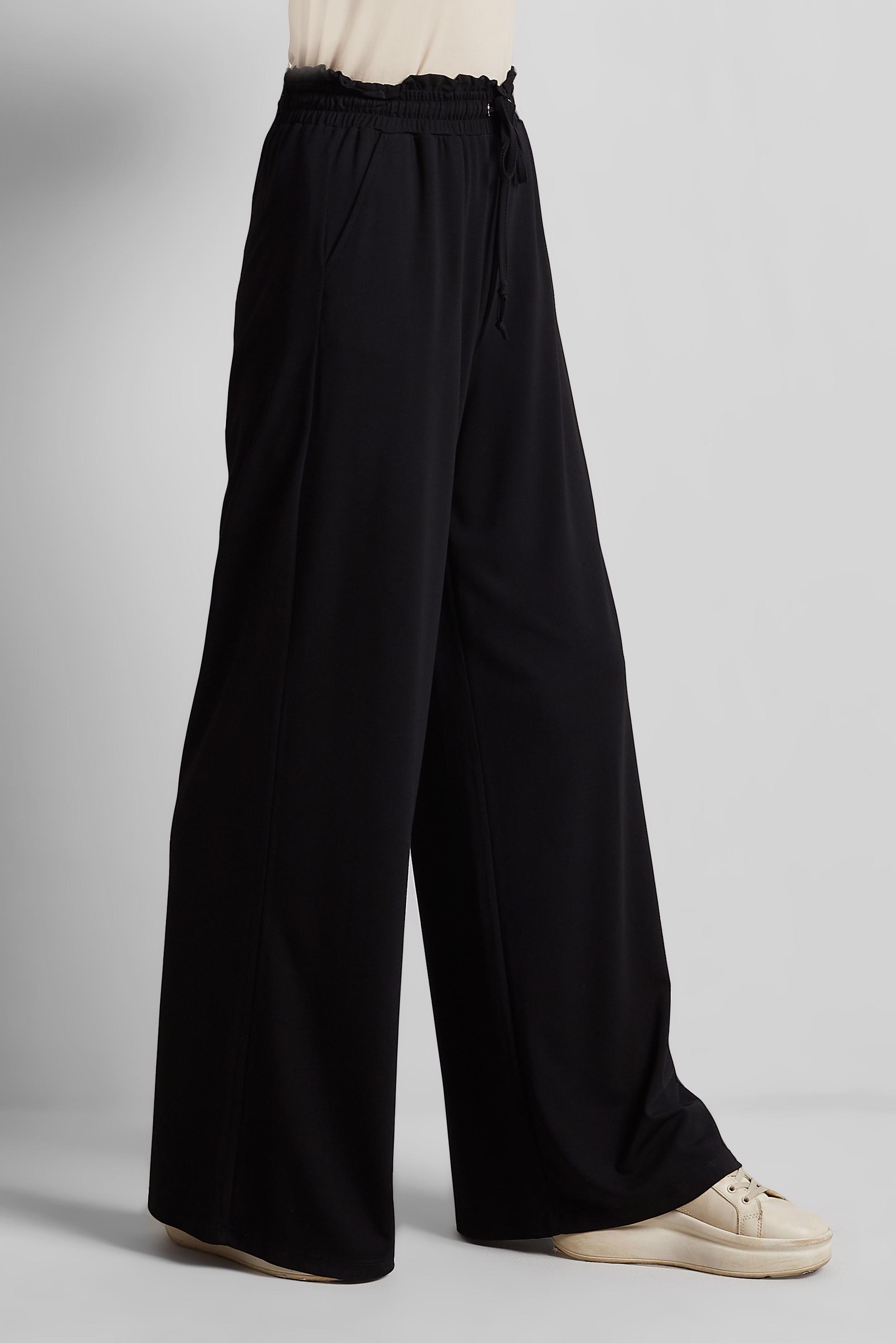 Tesettür giyim SİYAH BELİ LASTİKLİ PANTOLON 70870