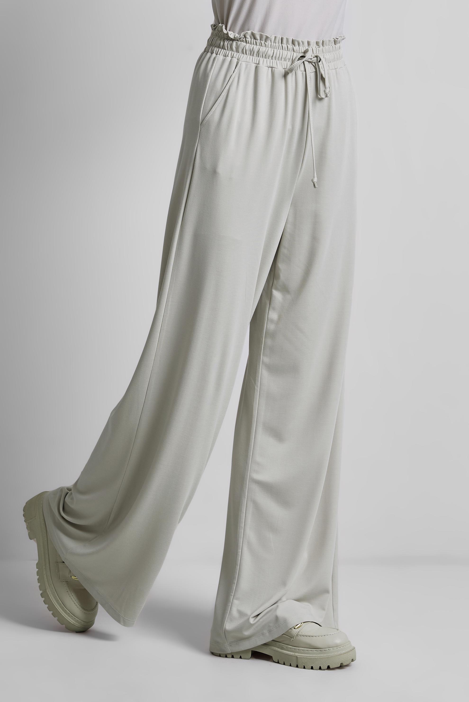 Tesettür giyim BEJ BELİ LASTİKLİ PANTOLON 70870