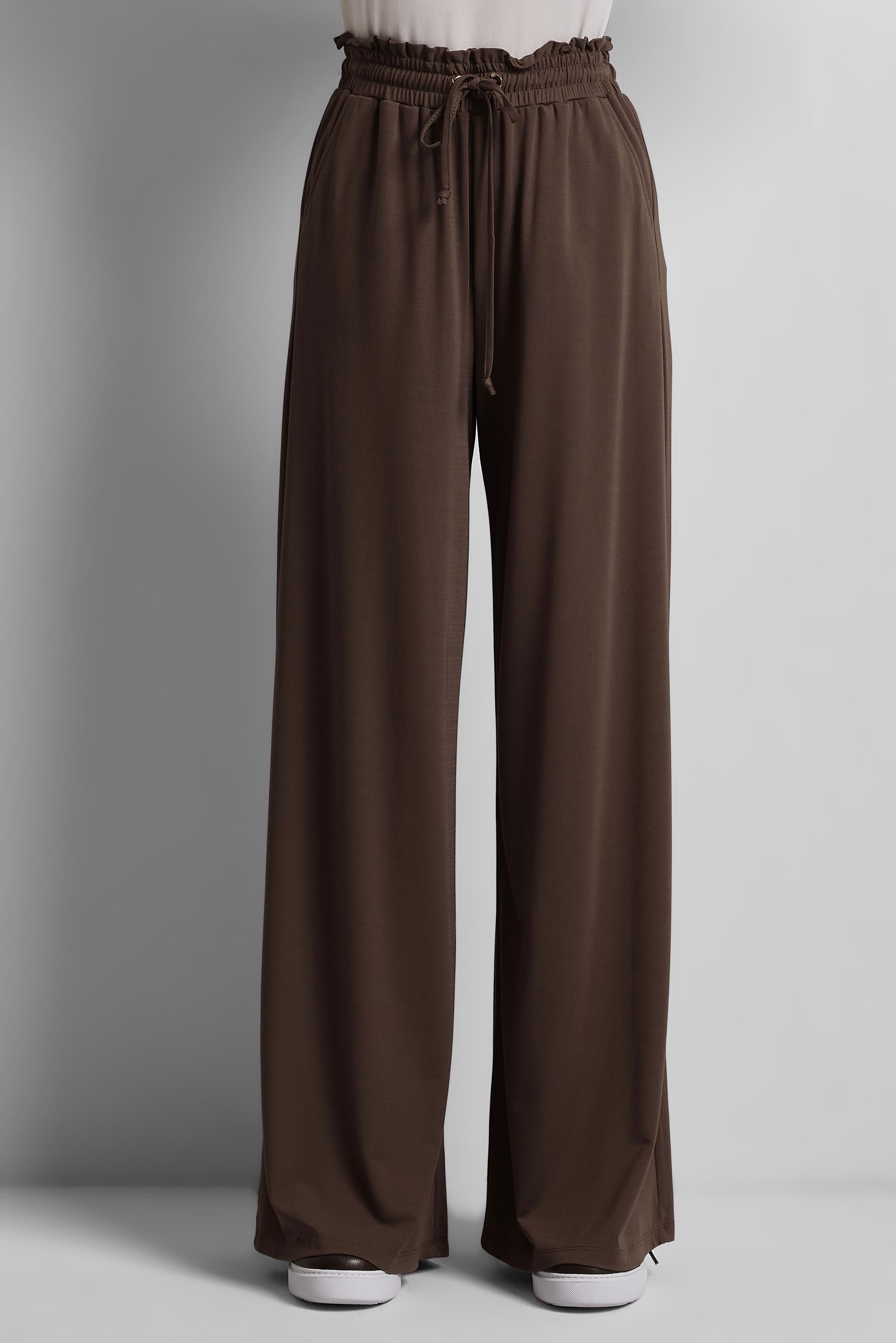 Tesettür giyim KAHVE BELİ LASTİKLİ PANTOLON 70870