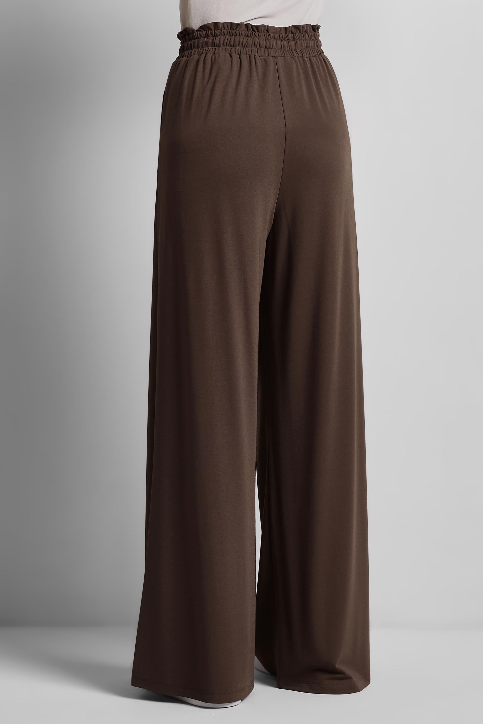 Tesettür giyim KAHVE BELİ LASTİKLİ PANTOLON 70870