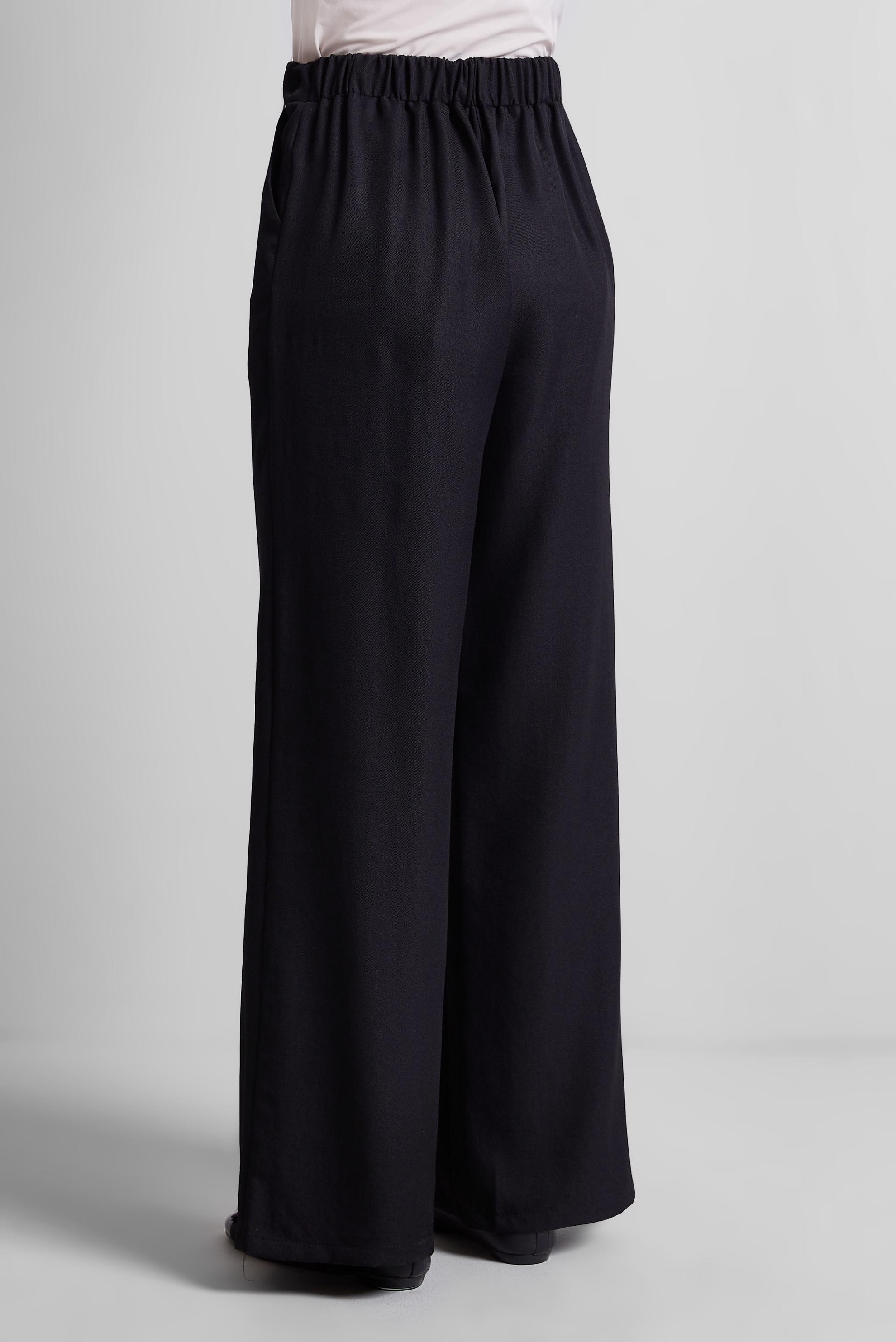 Tesettür giyim SİYAH GENİŞ PAÇA PANTOLON 70871