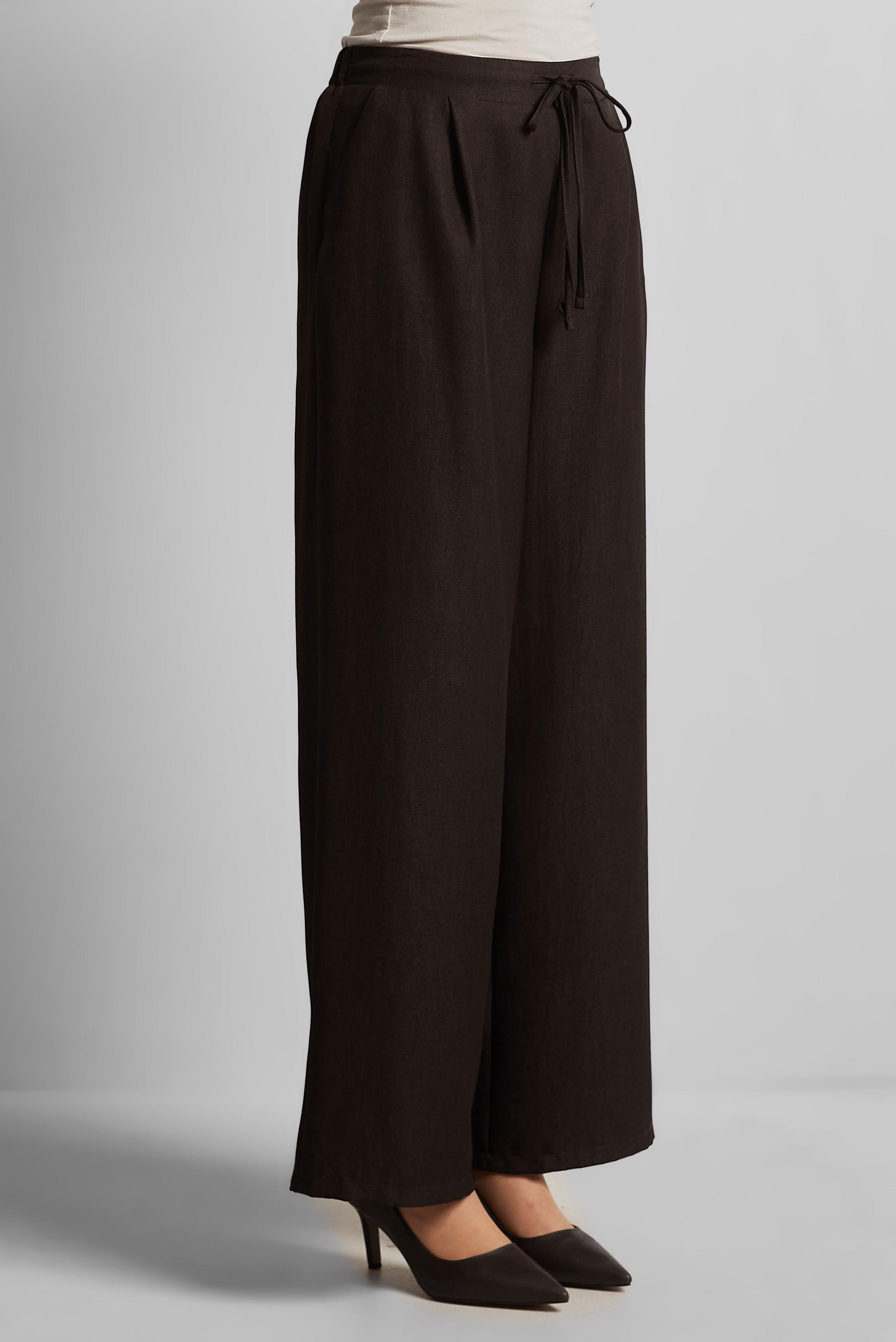 Tesettür giyim KAHVE GENİŞ PAÇA PANTOLON 70871