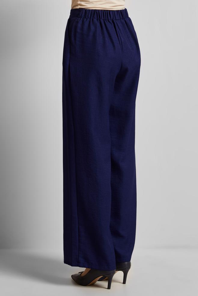 Hijab clothing NAVY BLUE WIDE LEG PANTS 70871 - ALVİNA