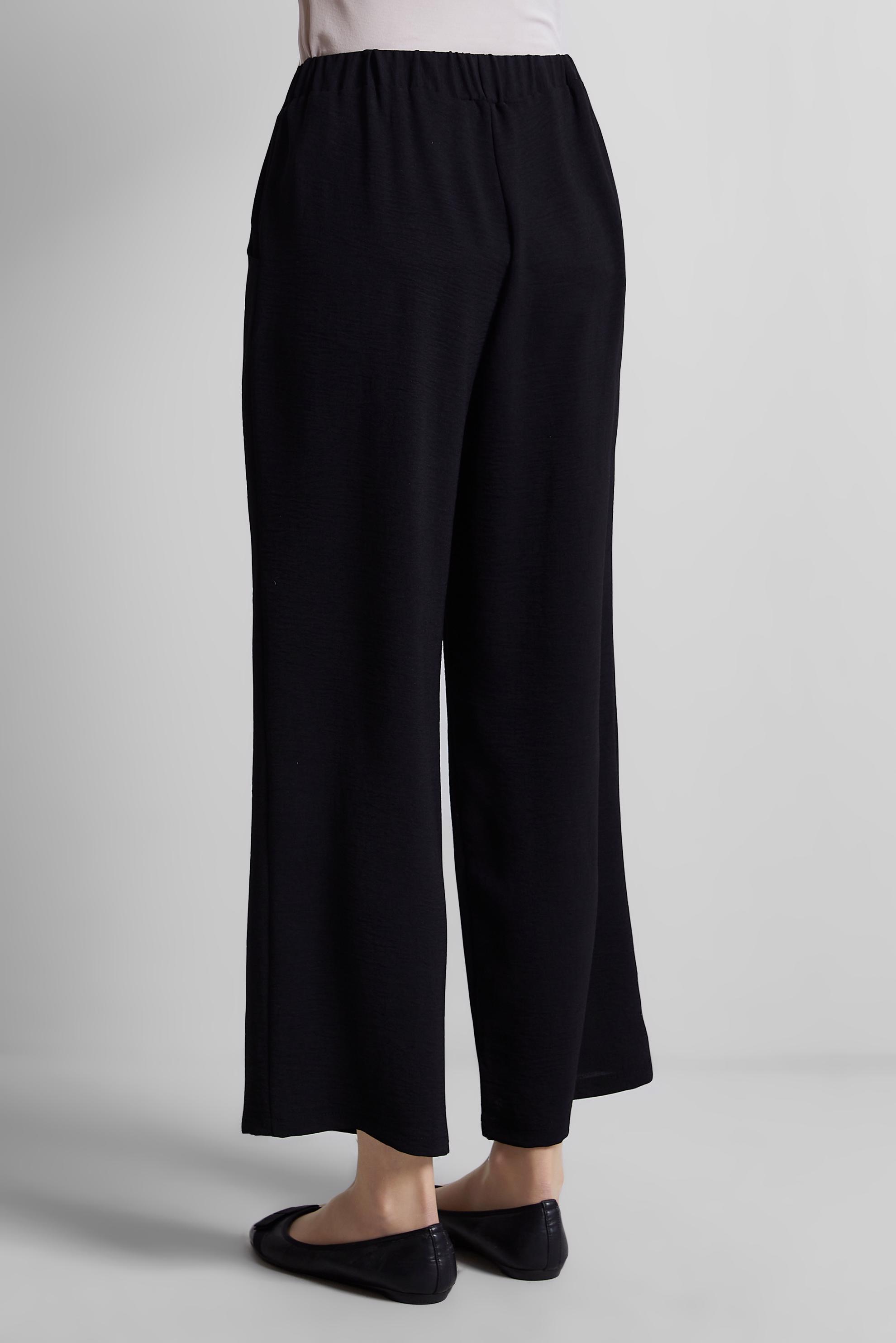 Tesettür giyim SİYAH GENİŞ PAÇA PANTOLON 70872