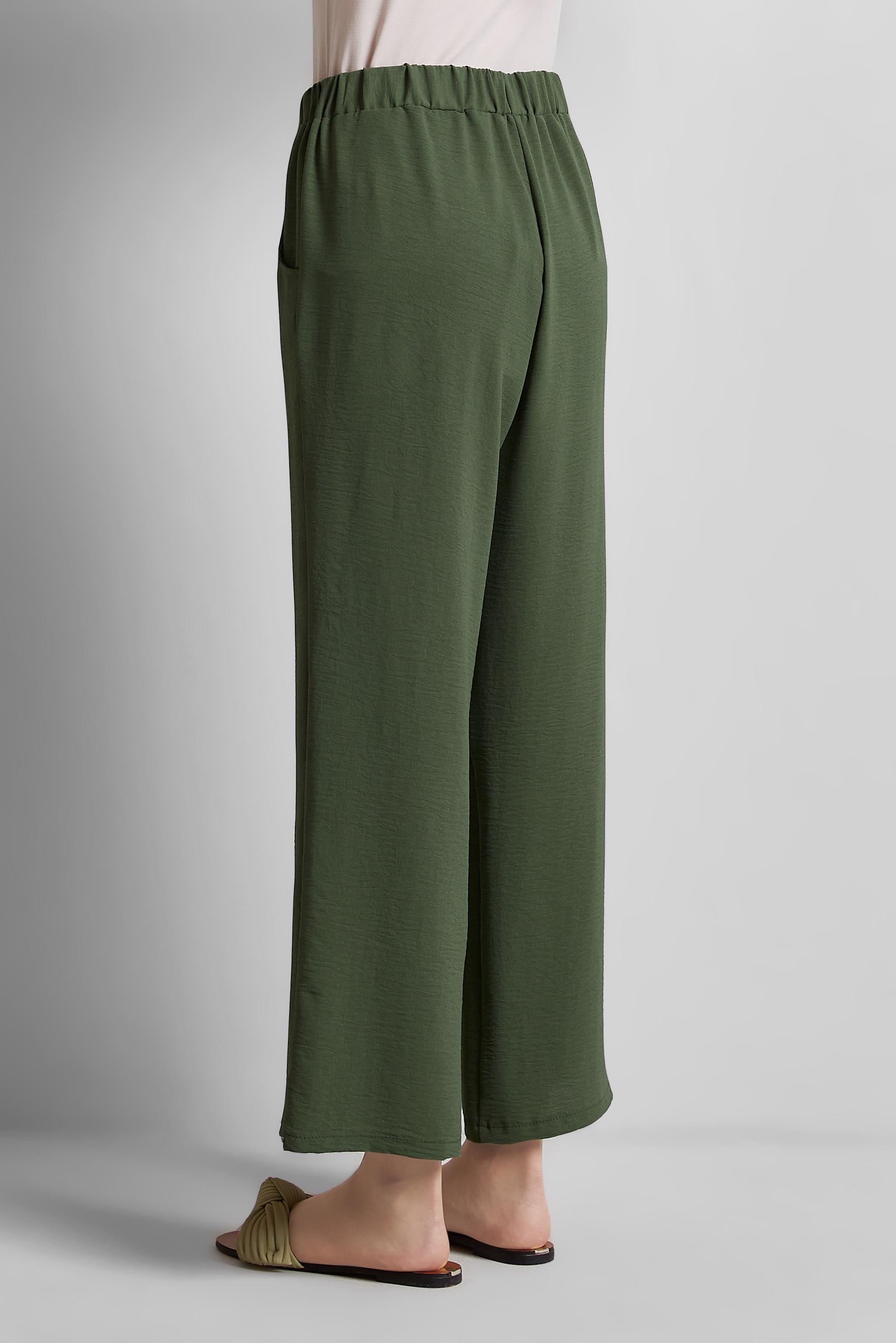 Tesettür giyim HAKİ GENİŞ PAÇA PANTOLON 70872