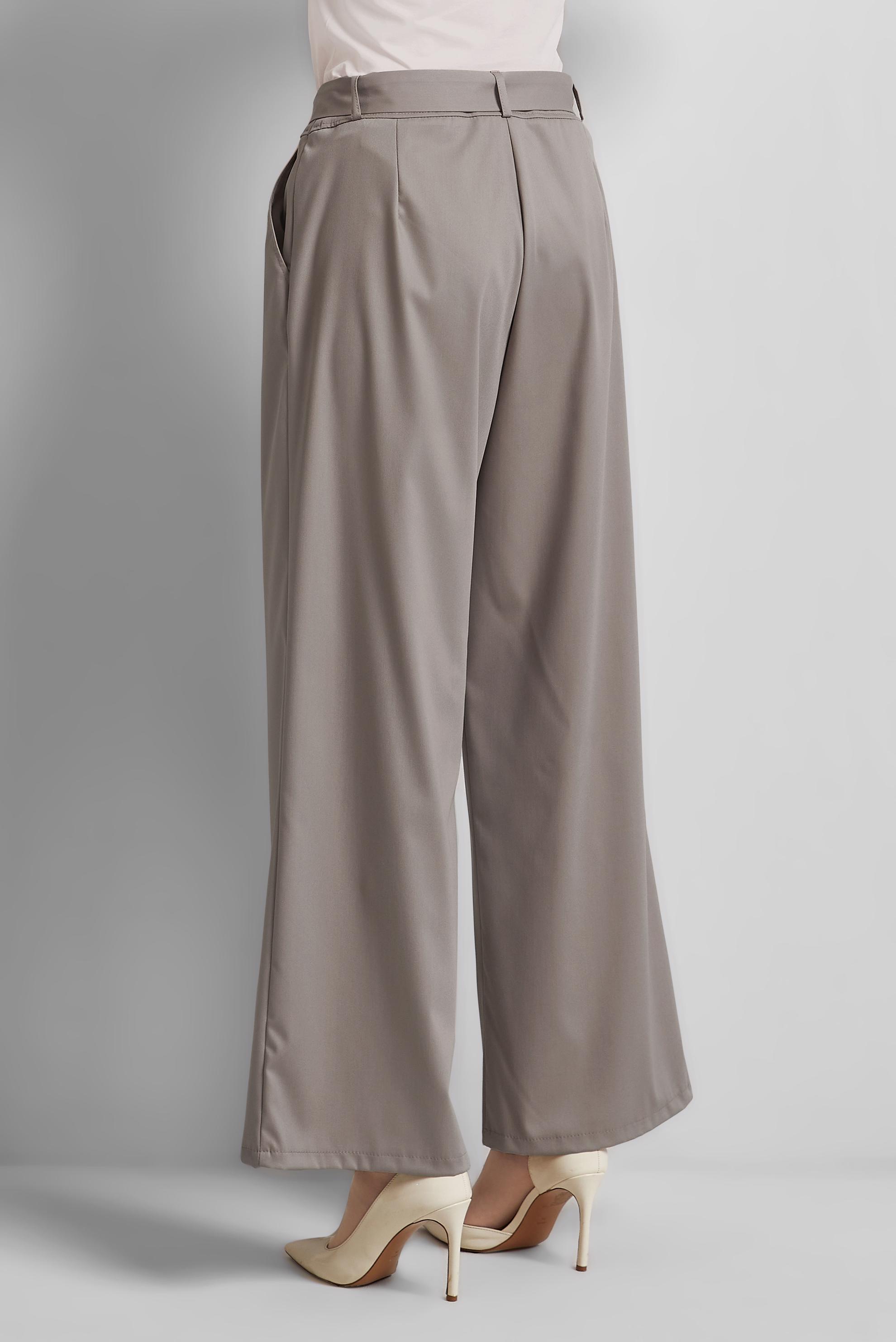 Tesettür giyim VİZON GENİŞ PAÇA PANTOLON 70873