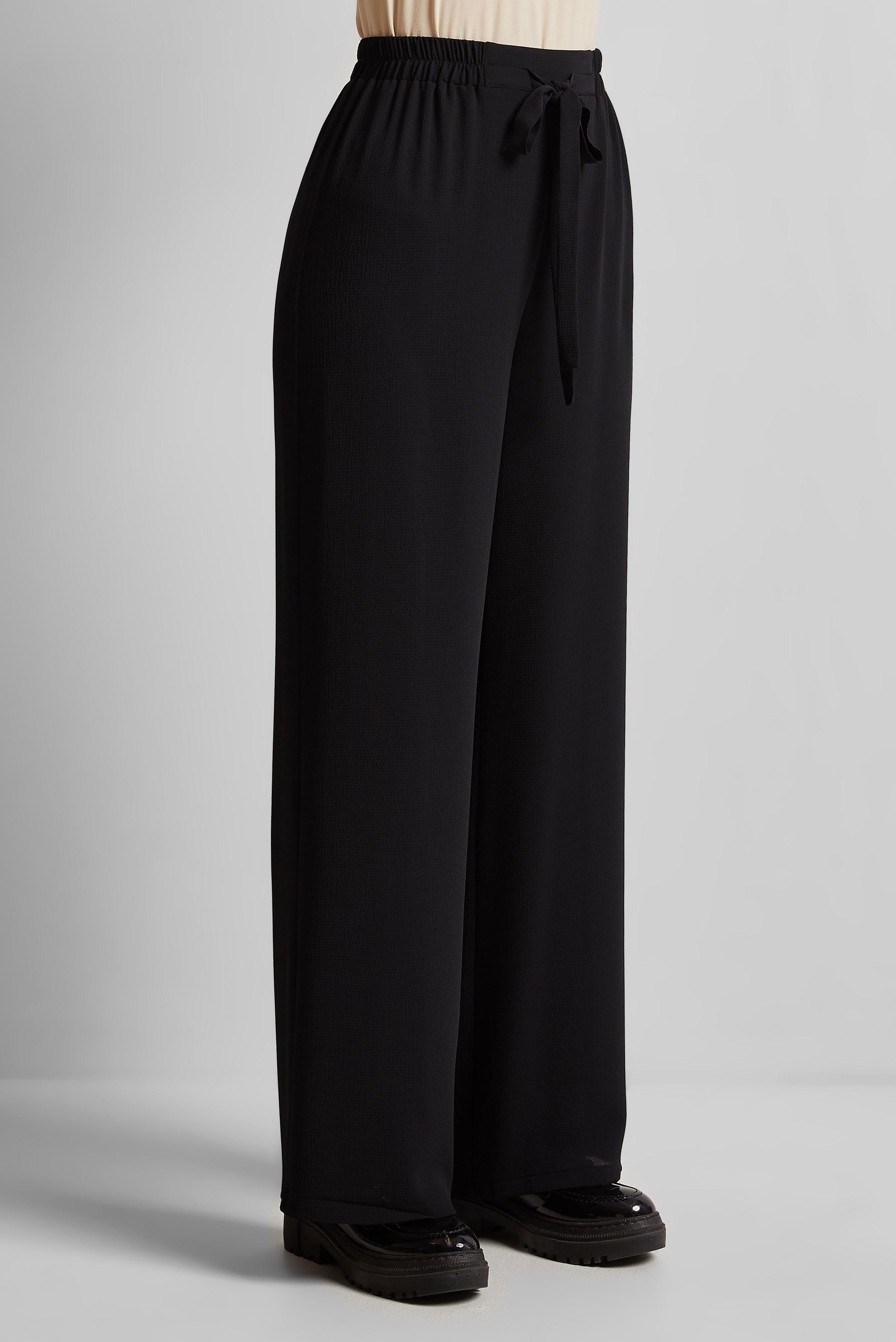 Tesettür giyim SİYAH GENİŞ PAÇA PANTOLON 70874