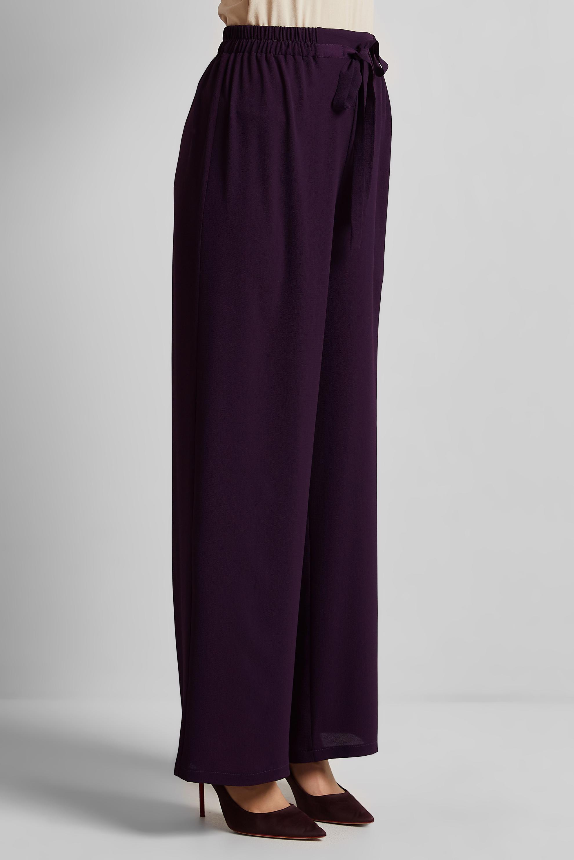 Tesettür giyim BORDO GENİŞ PAÇA PANTOLON 70874