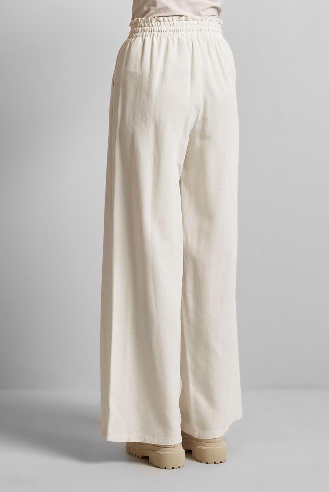 Hijab clothing WHITE ELASTIC WAIST PANTS 70877 - ALVİNA