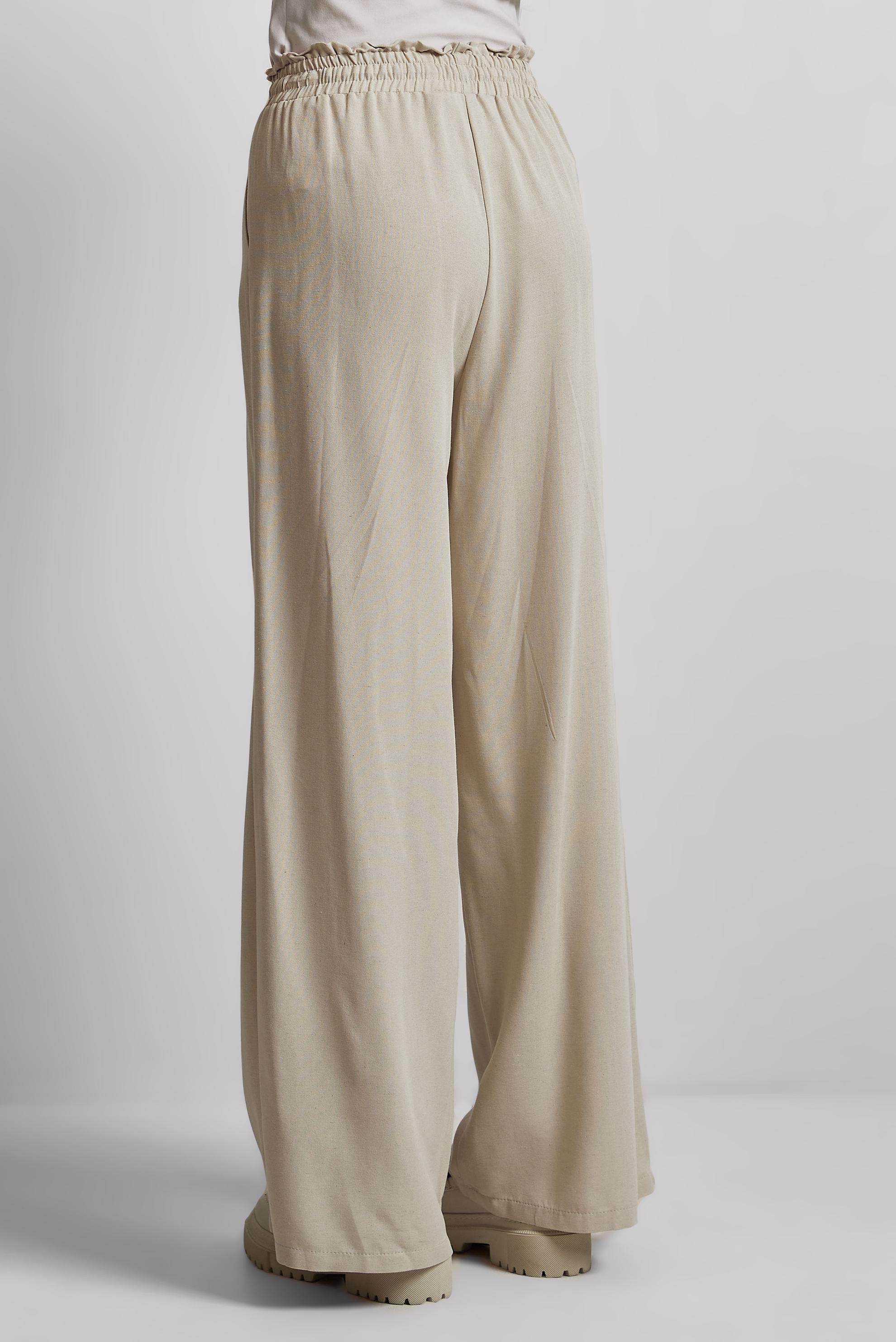 Tesettür giyim BEJ BELİ LASTİKLİ PANTOLON 70877