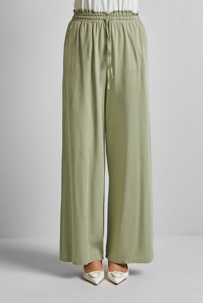 Tesettür giyim  BELİ LASTİKLİ PANTOLON 70877 - ALVİNA