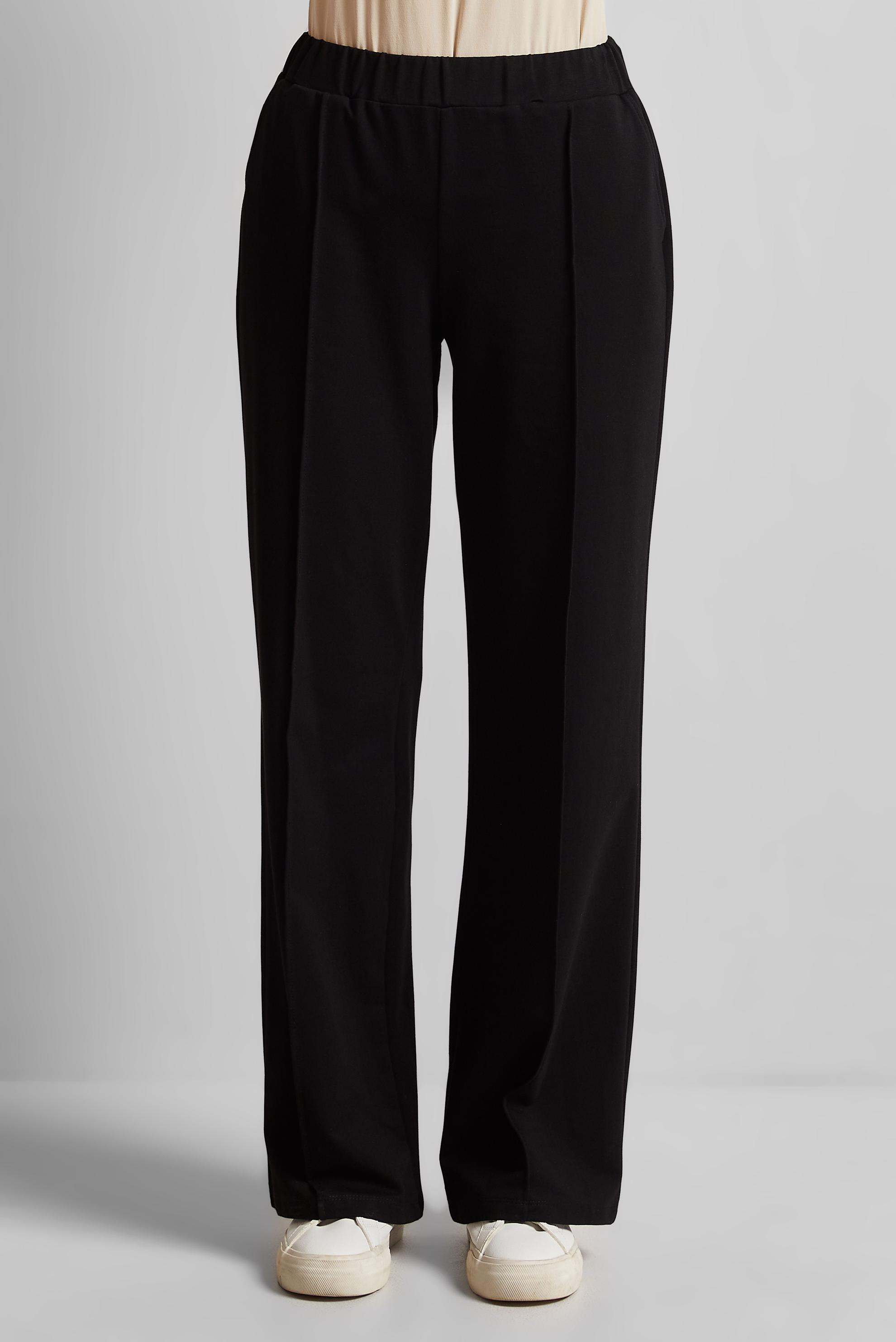 Tesettür giyim SİYAH BELİ LASTİKLİ PANTOLON 70879