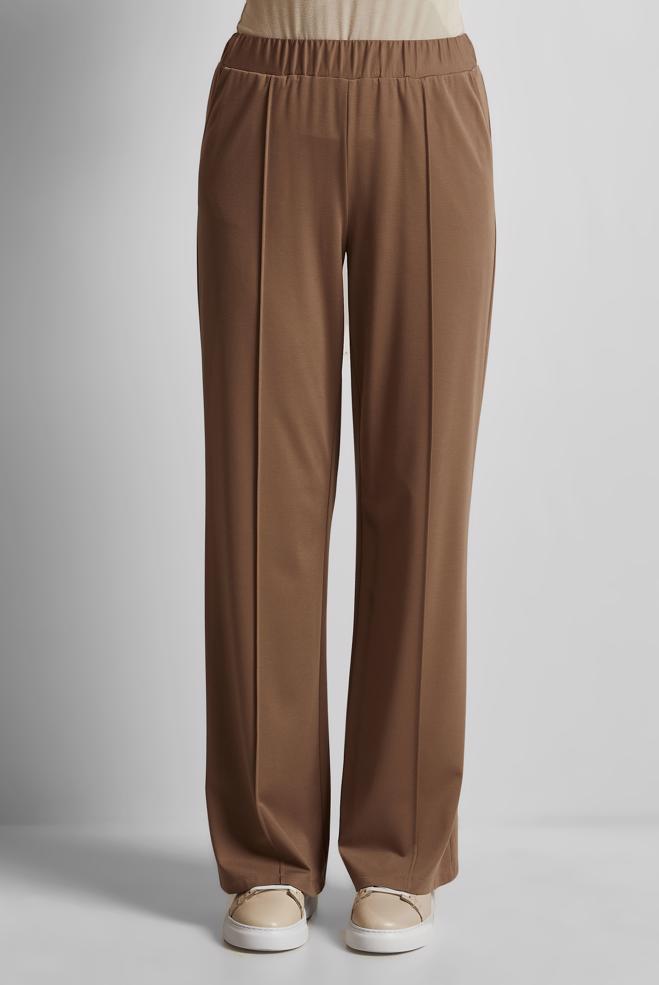 Hijab-Kleidung BRAUN HOSE MIT ELASTISCHEM BUND 70879 - ALVİNA