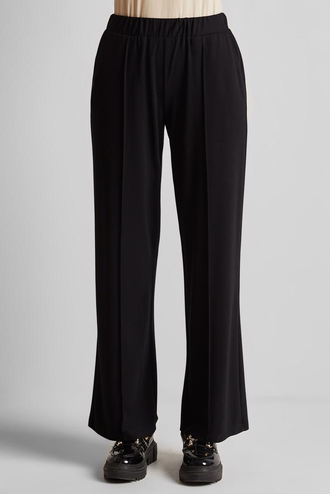 Hijab clothing BLACK ELASTIC WAIST PANTS 70880 - ALVİNA