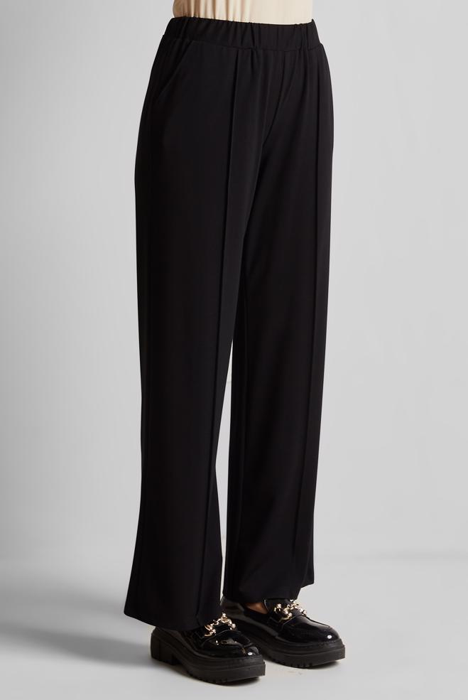 Hijab clothing BLACK ELASTIC WAIST PANTS 70880 - ALVİNA