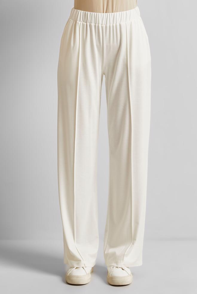Hijab clothing WHITE ELASTIC WAIST PANTS 70880 - ALVİNA