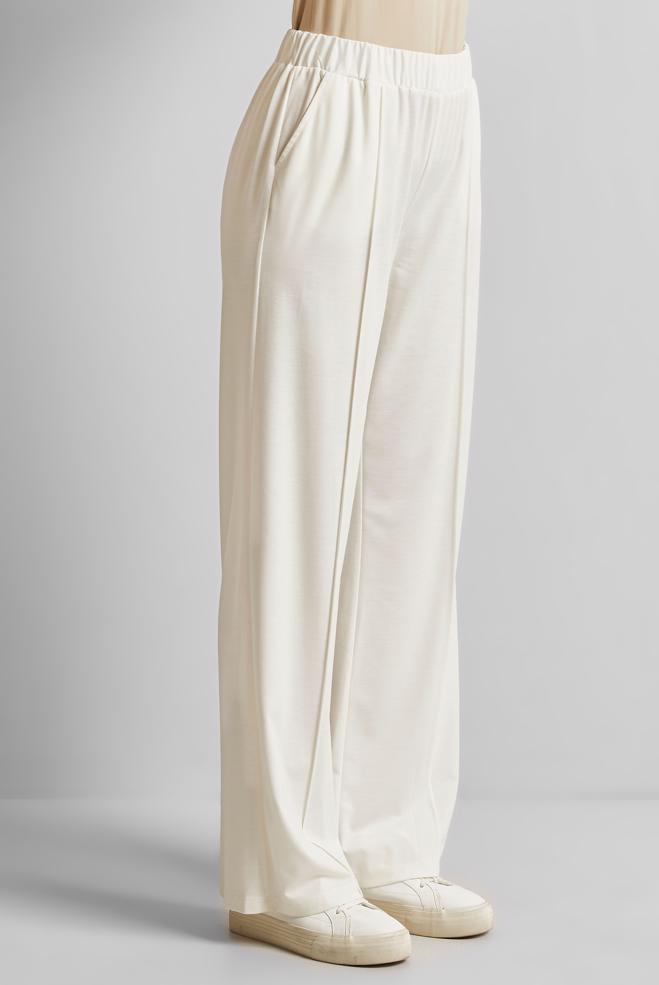 Hijab clothing WHITE ELASTIC WAIST PANTS 70880 - ALVİNA