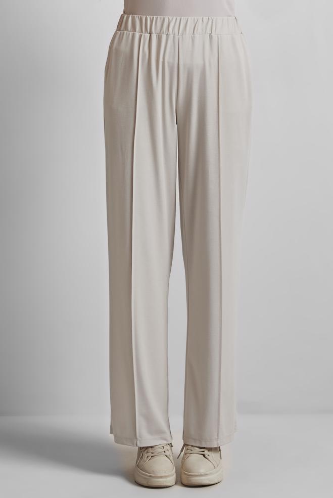 Vêtements hijab BEIGE PANTALON À TAILLE ÉLASTIQUE 70880 - ALVİNA