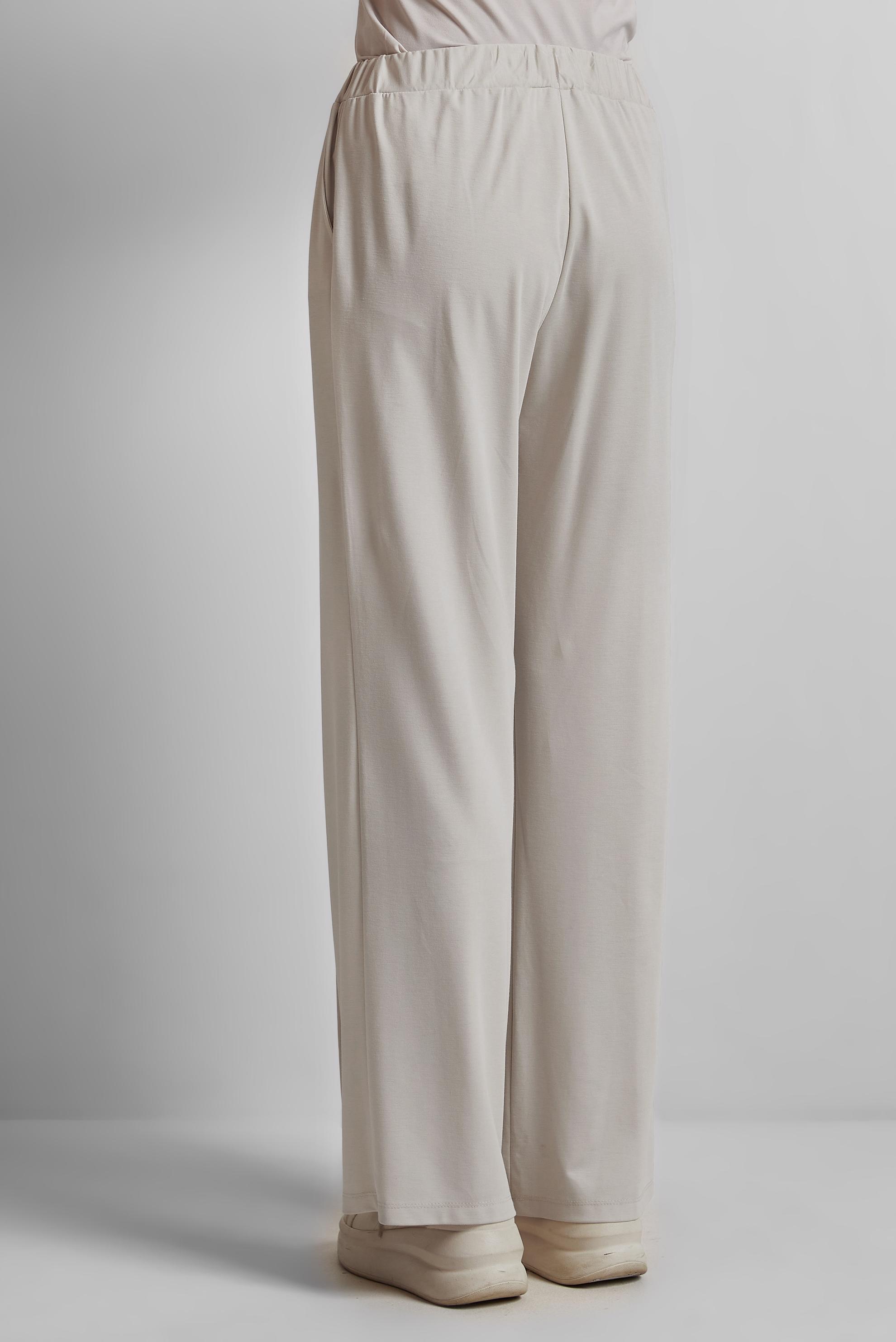 Tesettür giyim BEJ BELİ LASTİKLİ PANTOLON 70880