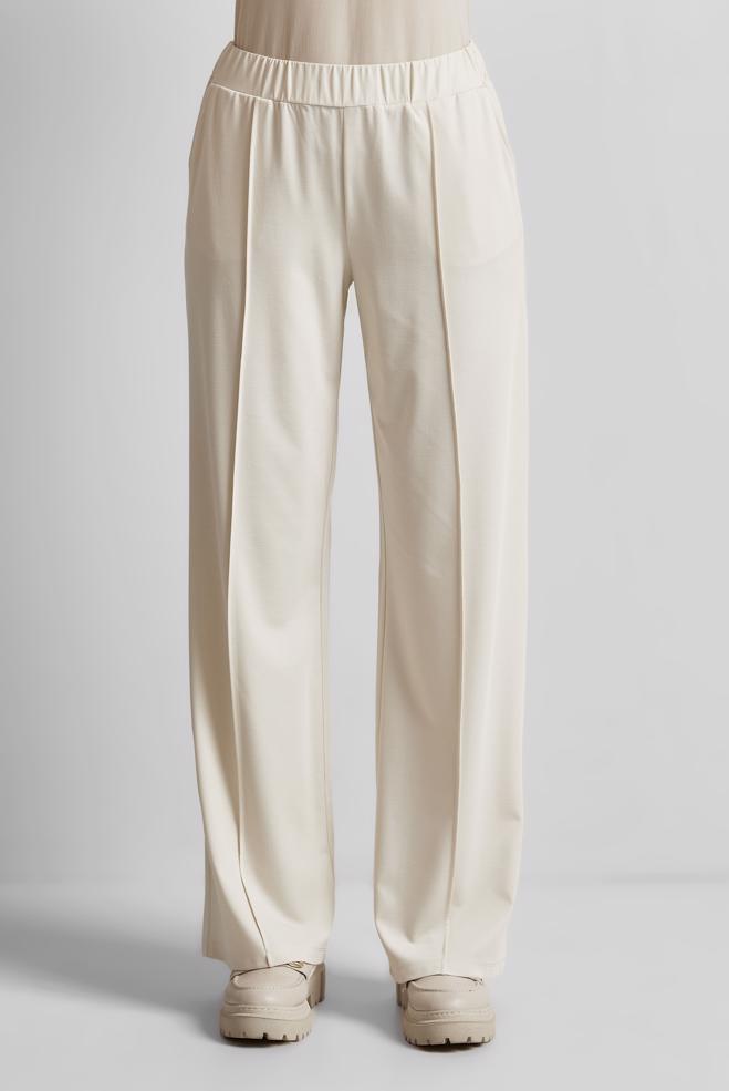Hijab clothing ECRU ELASTIC WAIST PANTS 70880 - ALVİNA