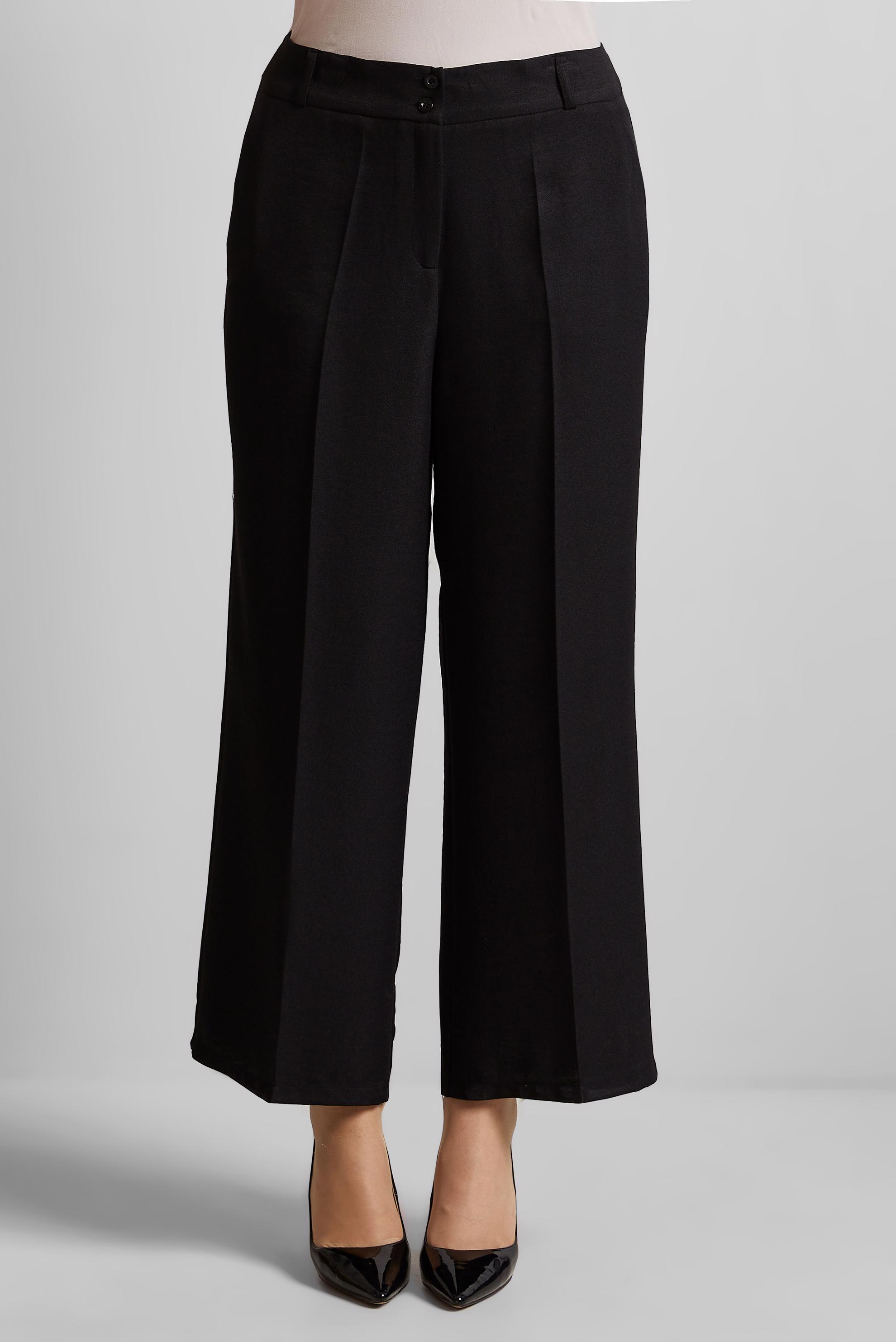 Tesettür giyim SİYAH GENİŞ PAÇA PANTOLON 70881