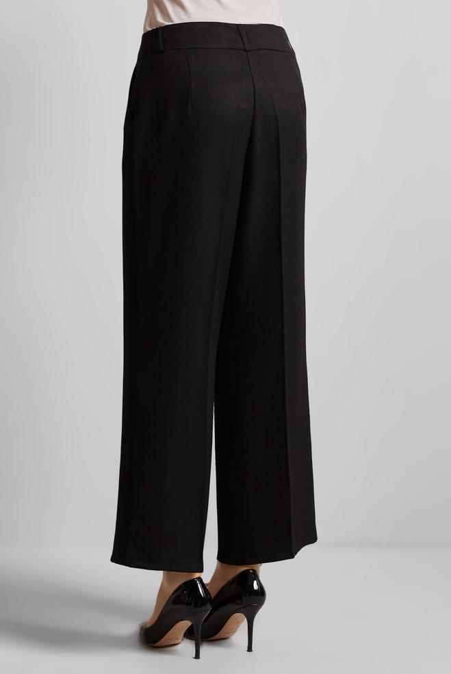 Hijab clothing BLACK WIDE LEG PANTS 70881 - ALVİNA