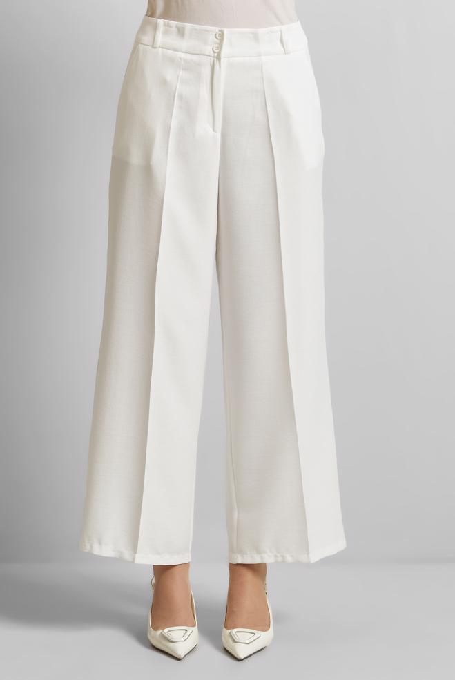 Hijab clothing WHITE WIDE LEG PANTS 70881 - ALVİNA