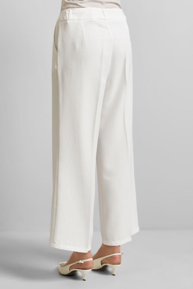 Hijab clothing WHITE WIDE LEG PANTS 70881 - ALVİNA