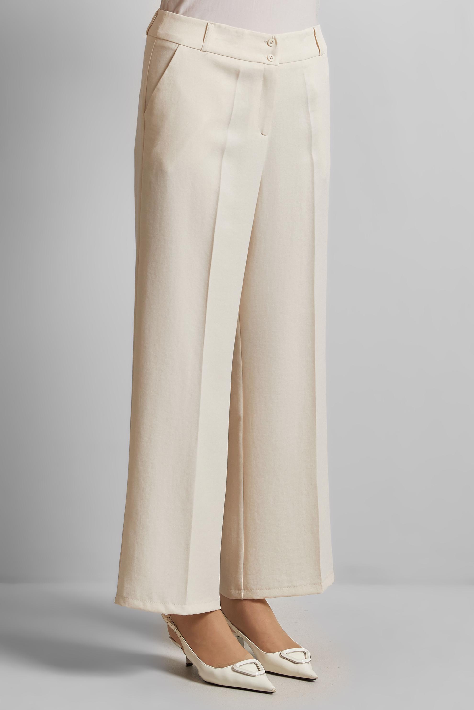 Hijab clothing ECRU WIDE LEG PANTS 70881