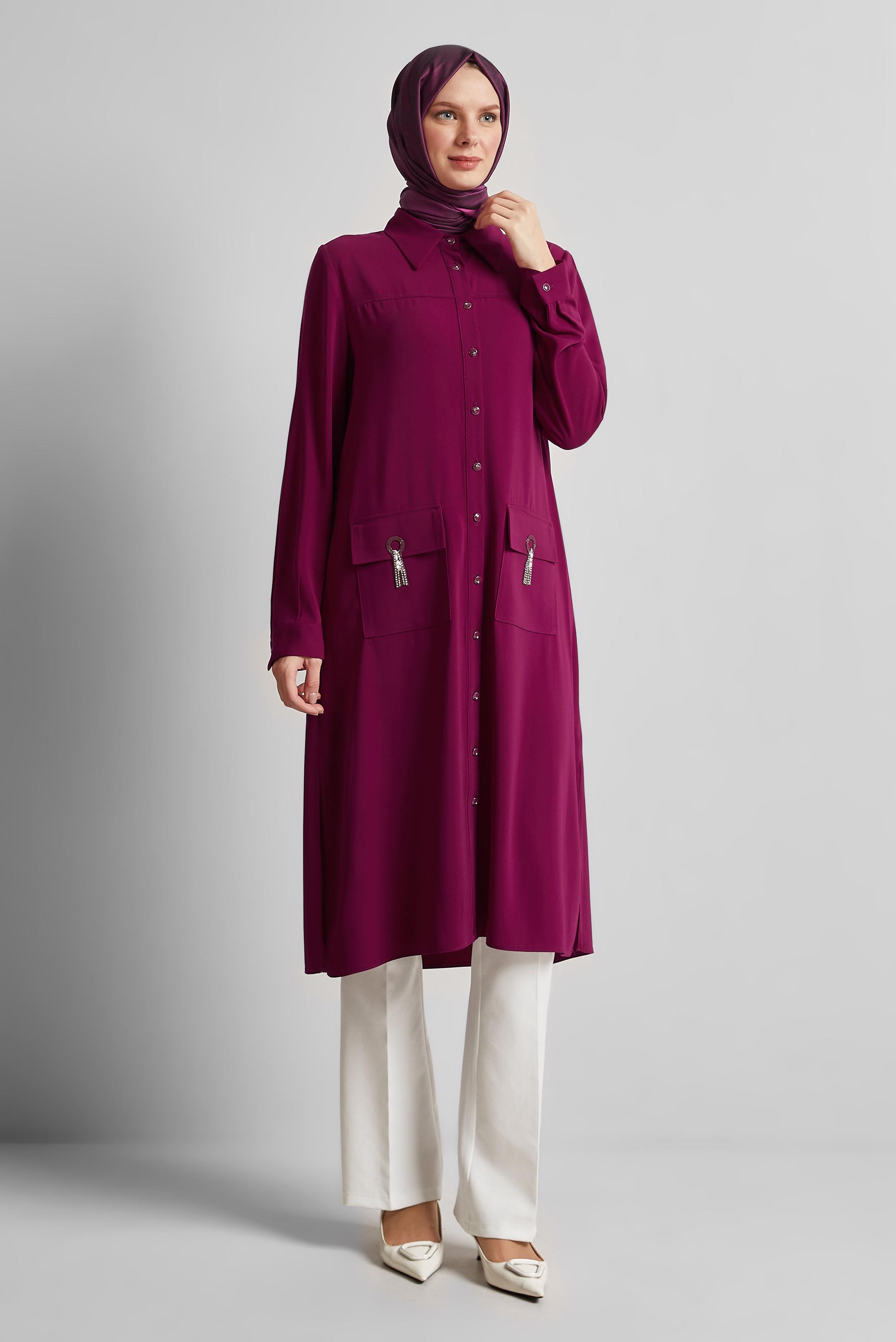 Tesettür giyim BEYAZ DÜZ PAÇA PANTOLON 70882