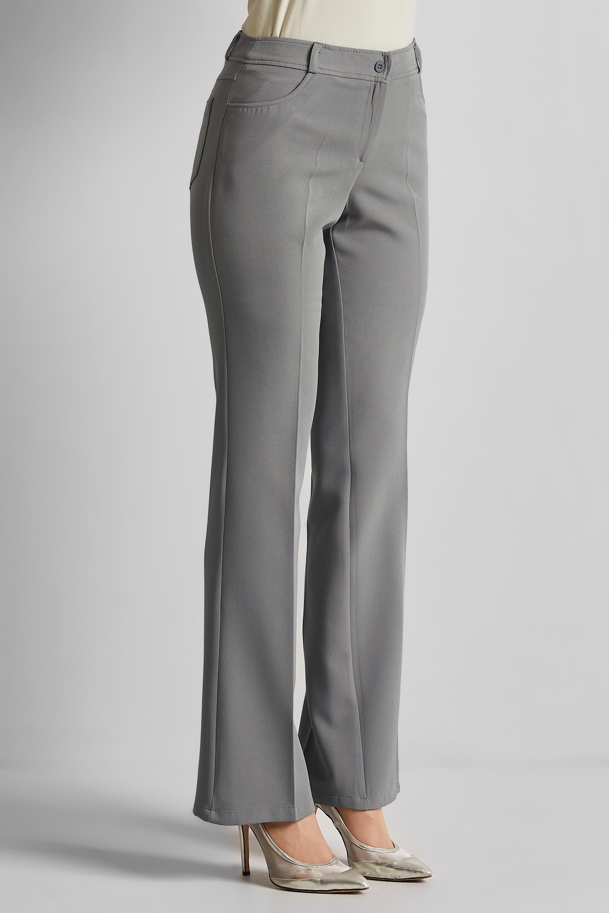 Tesettür giyim GRİ DÜZ PAÇA PANTOLON 70882