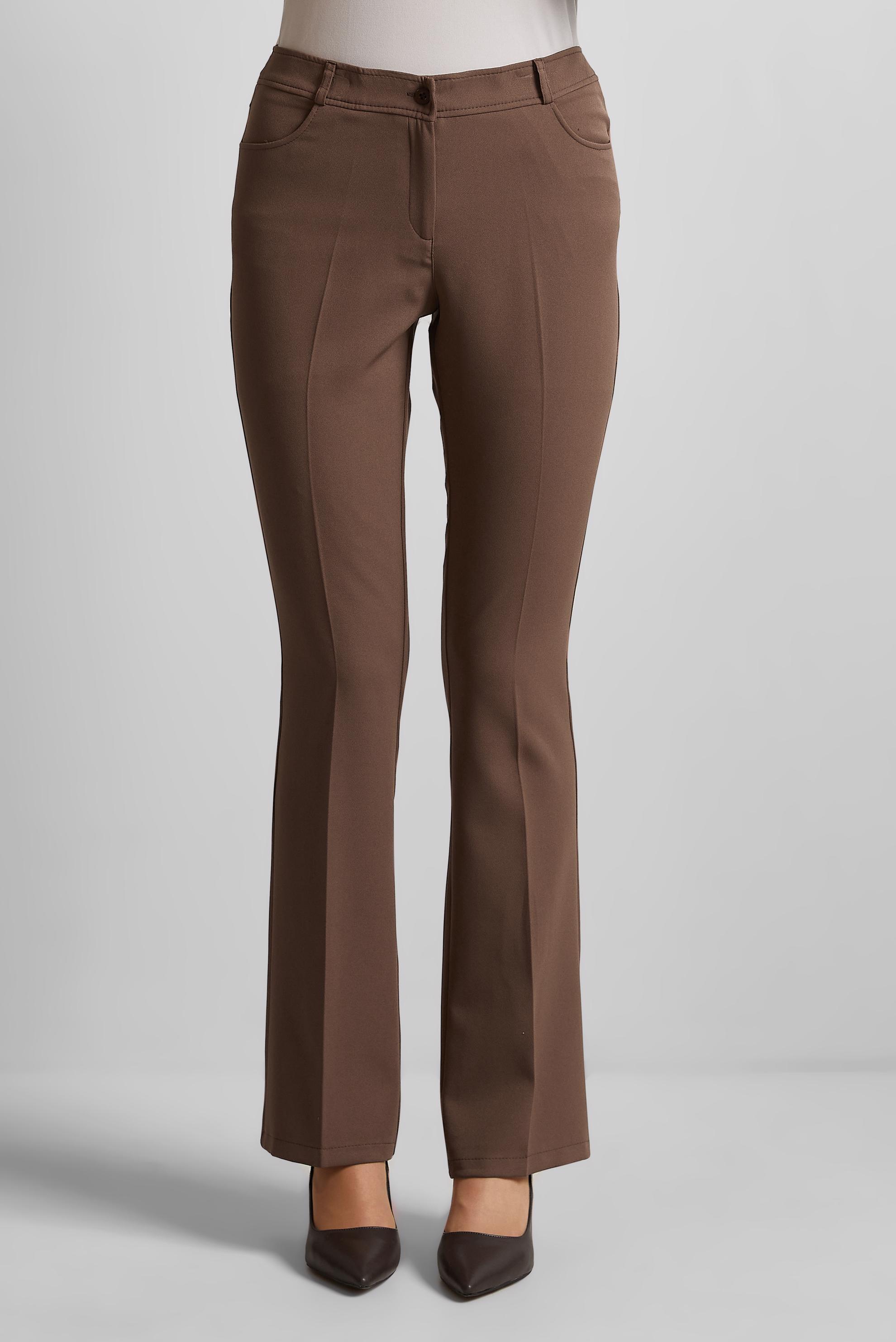 Tesettür giyim VİZON DÜZ PAÇA PANTOLON 70882