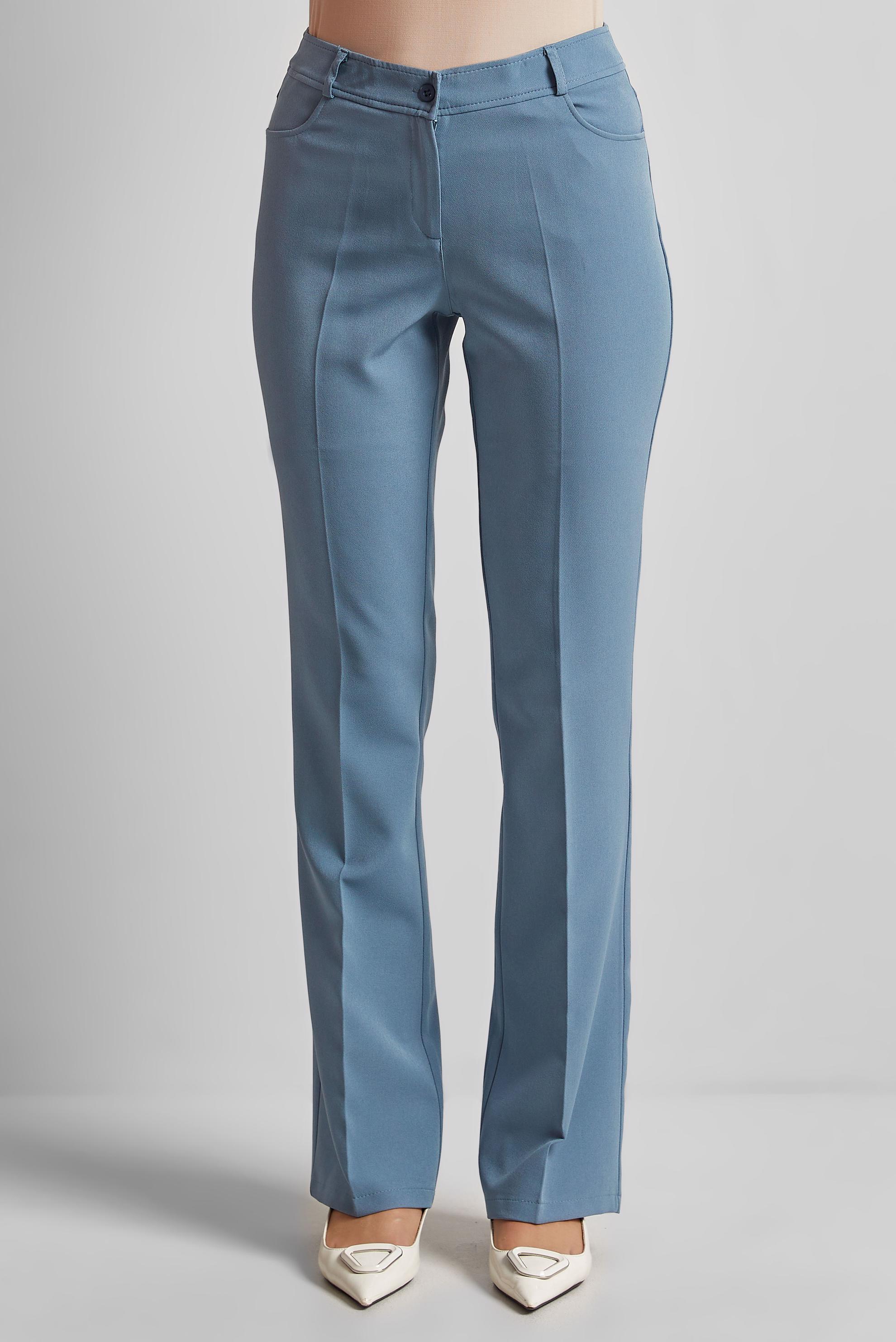 Tesettür giyim MAVİ DÜZ PAÇA PANTOLON 70882