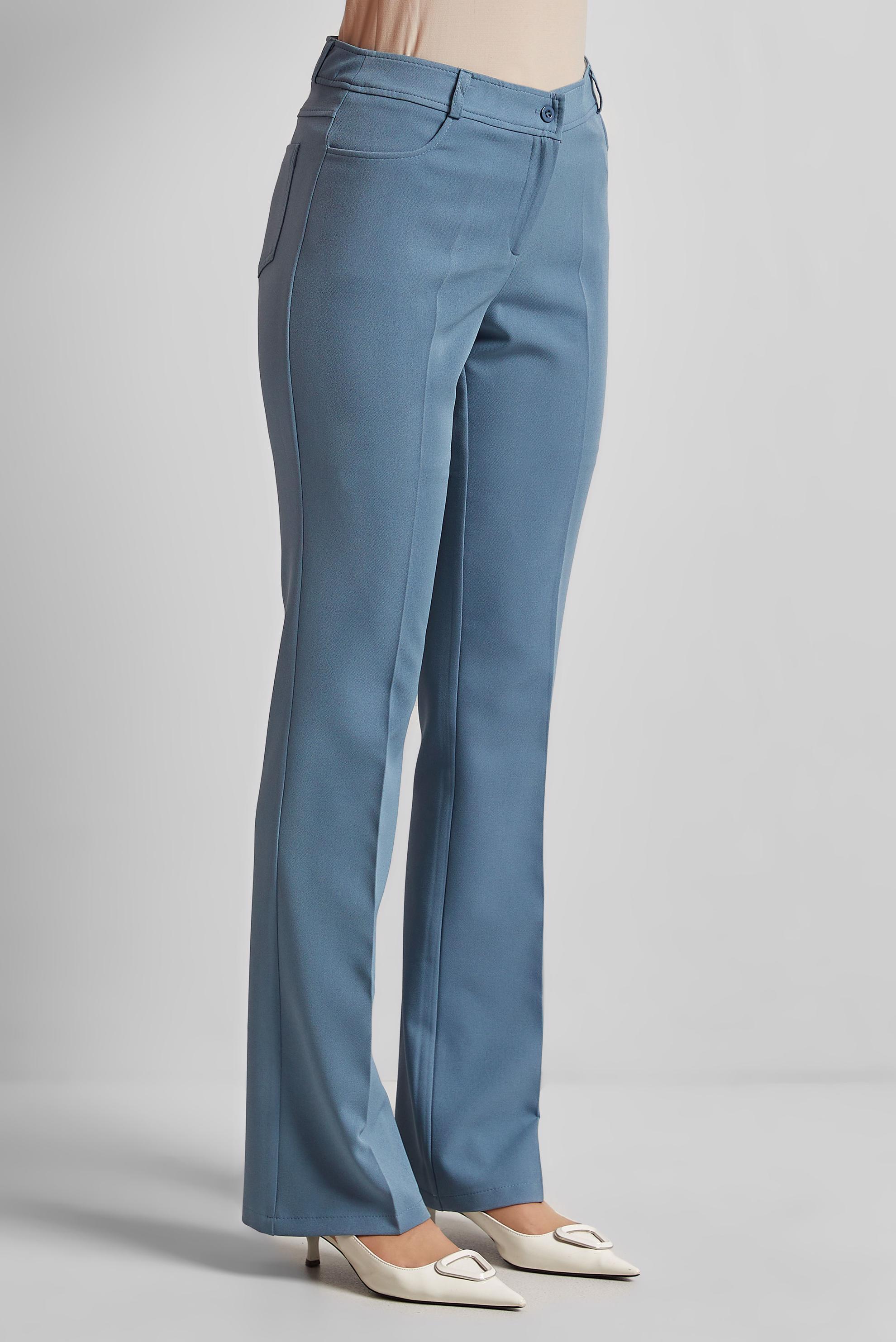 Tesettür giyim MAVİ DÜZ PAÇA PANTOLON 70882