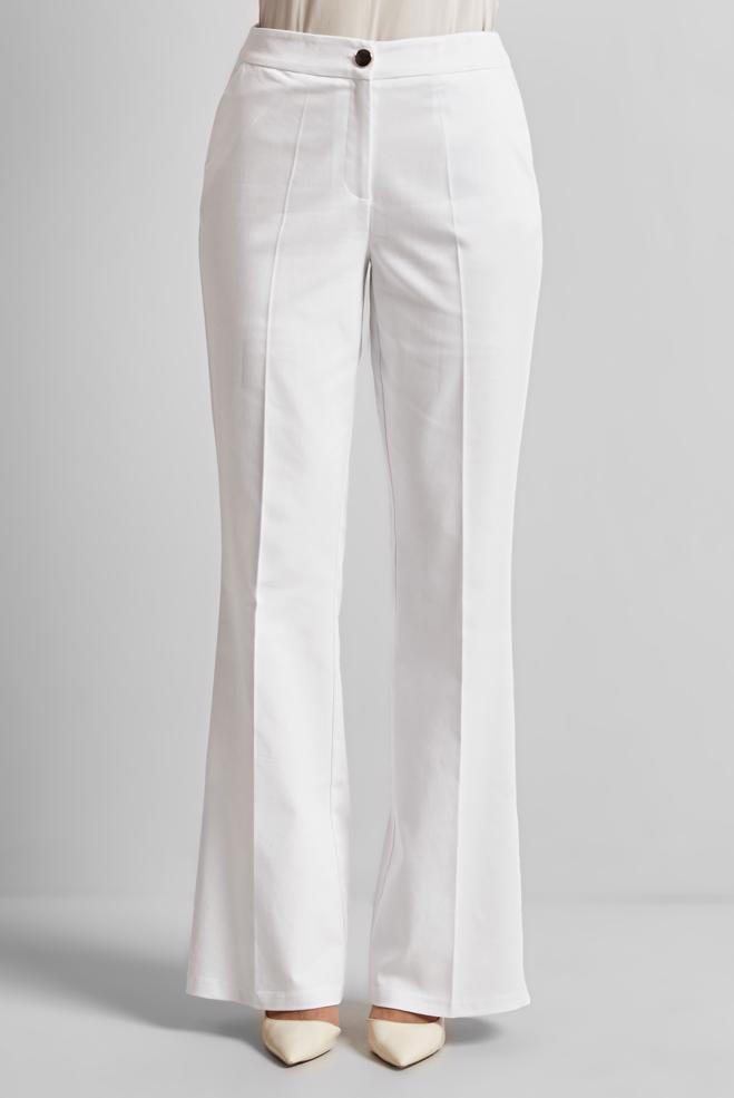 Hijab clothing WHITE FLARED PANTS 70883 - ALVİNA