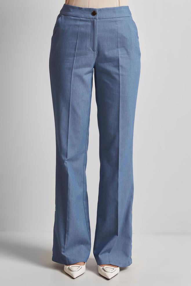 Hijab clothing BLUE FLARED PANTS 70883 - ALVİNA